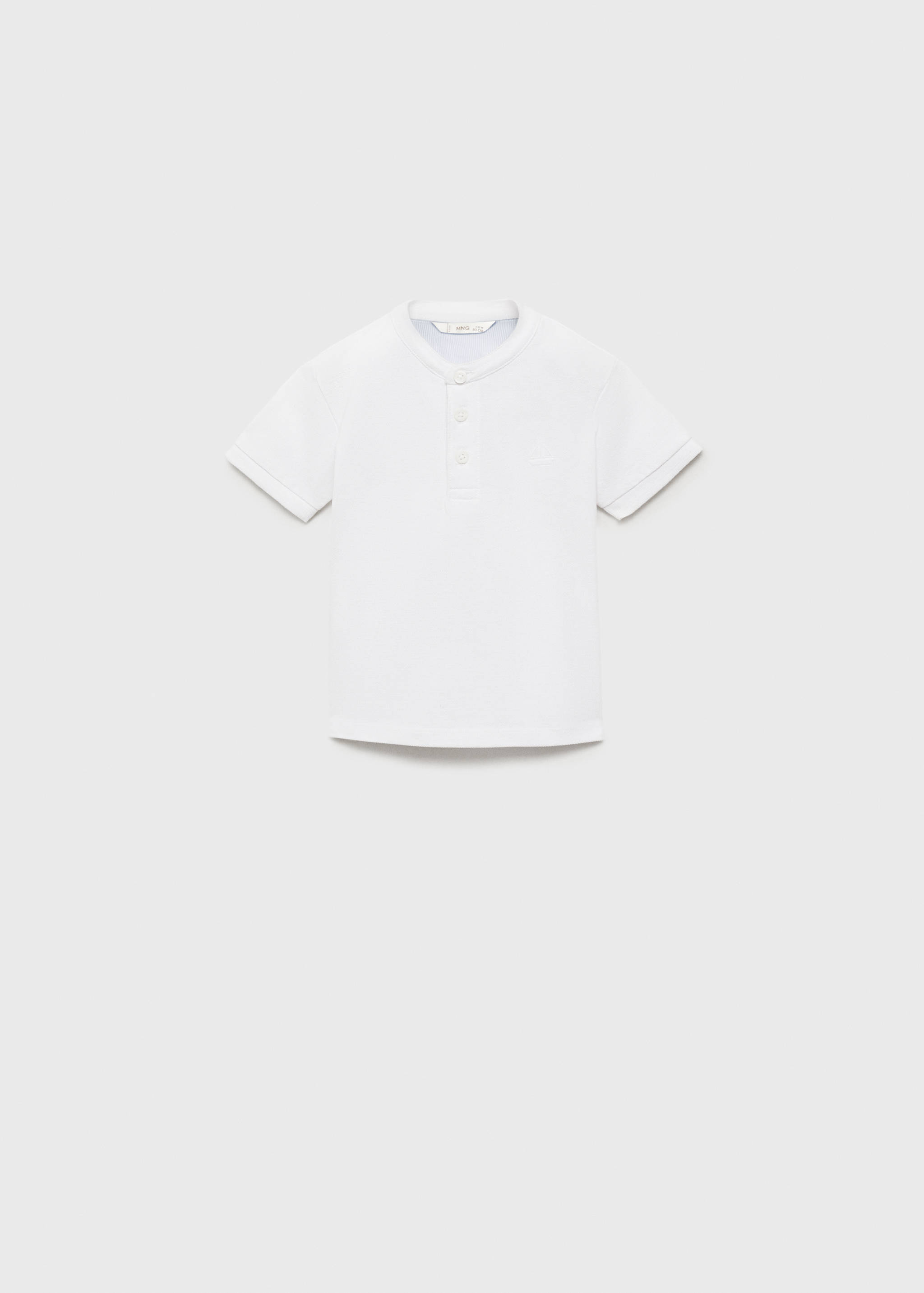 Polo coton col mao - Article sans modèle