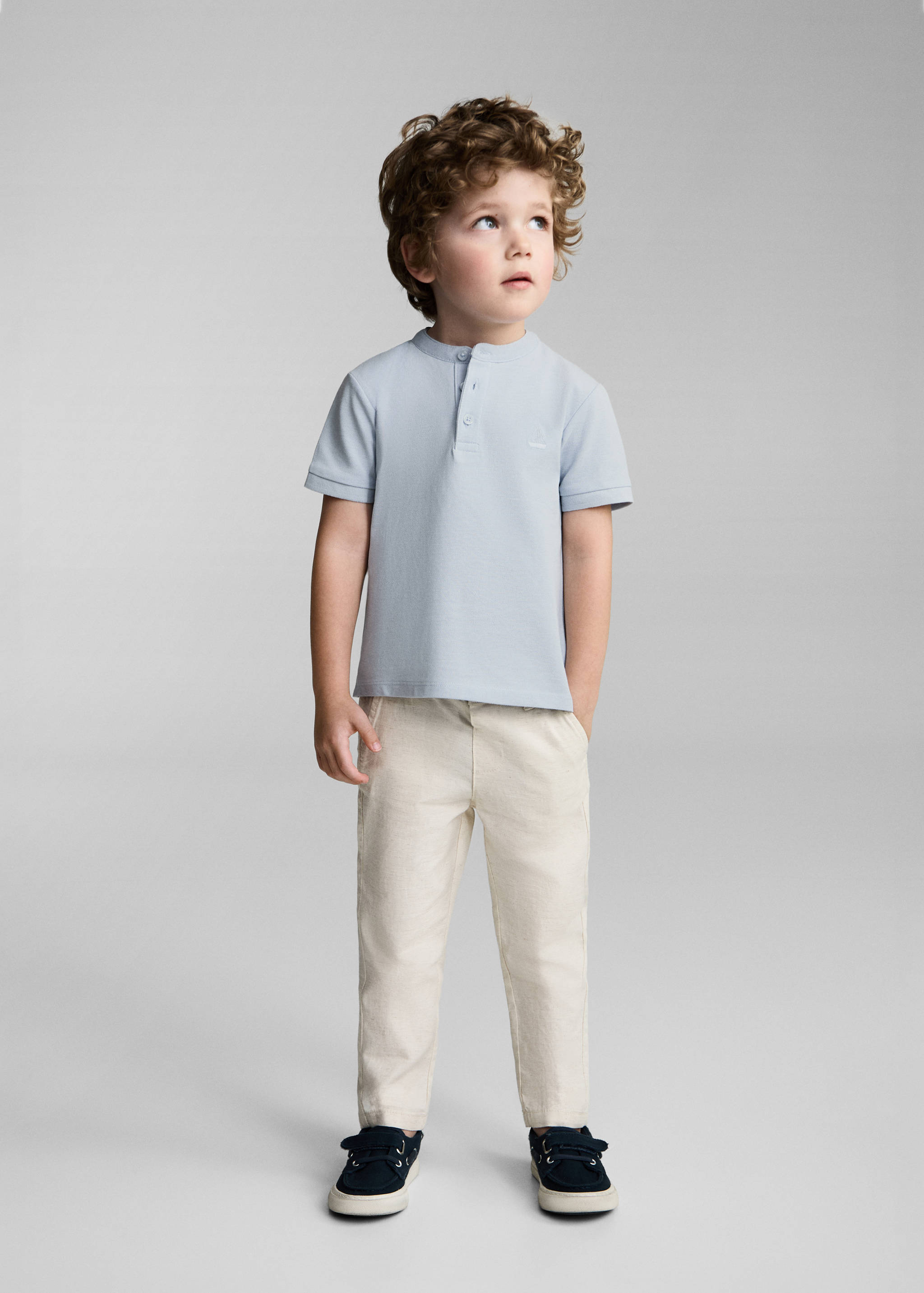 Polo coton col mao - Plan général