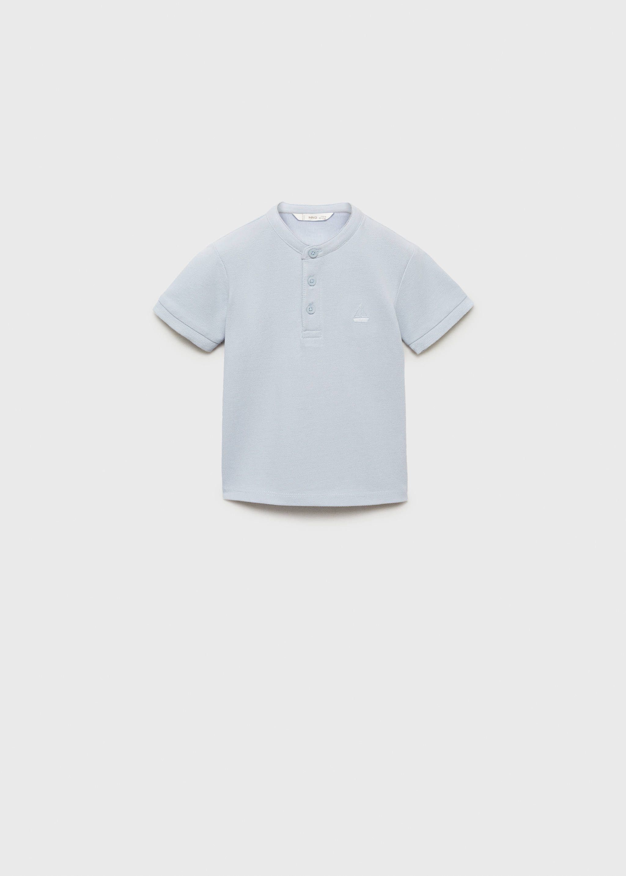 Polo coton col mao - Article sans modèle