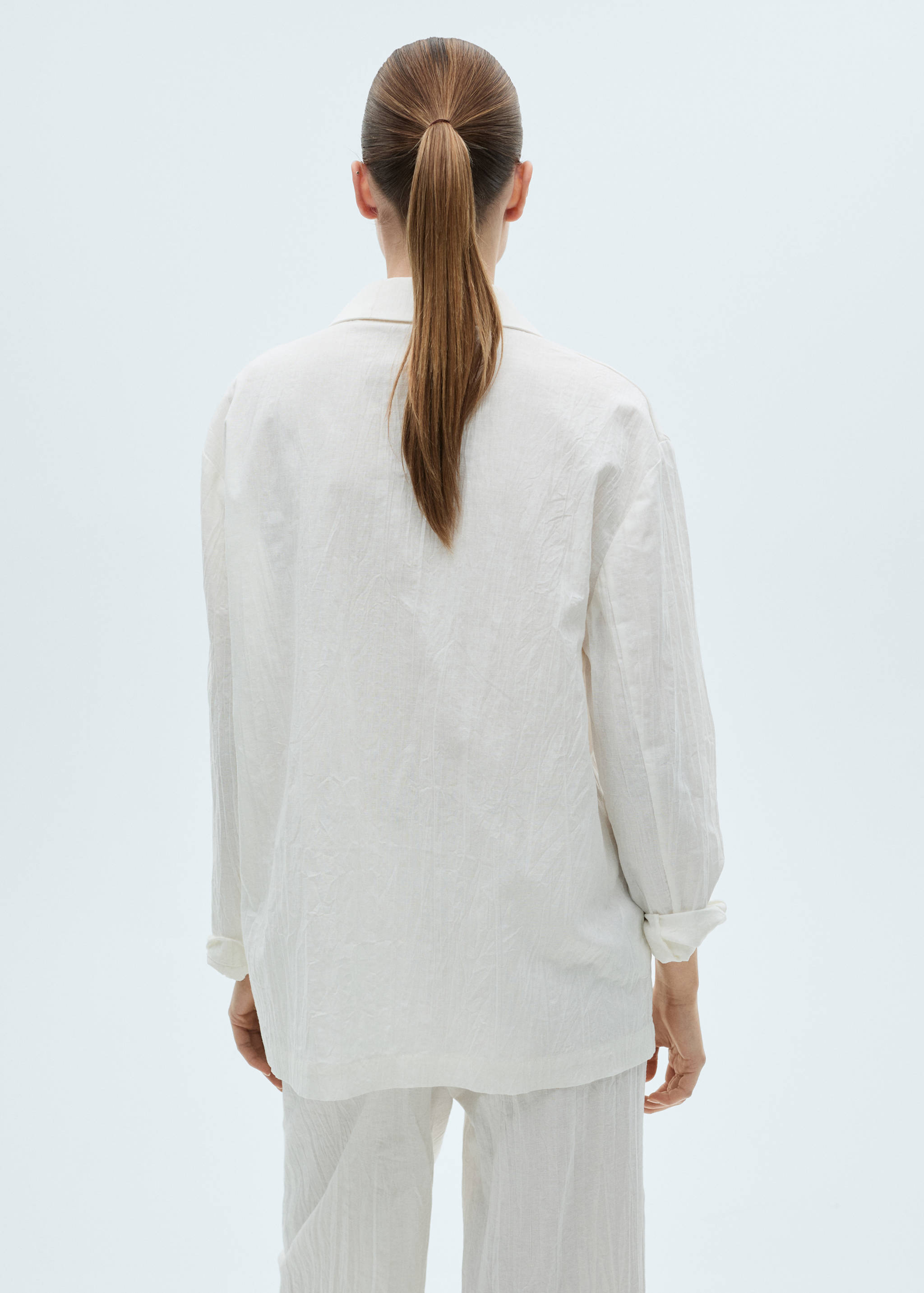 Blazer de costume effet froissé - Verso de l’article