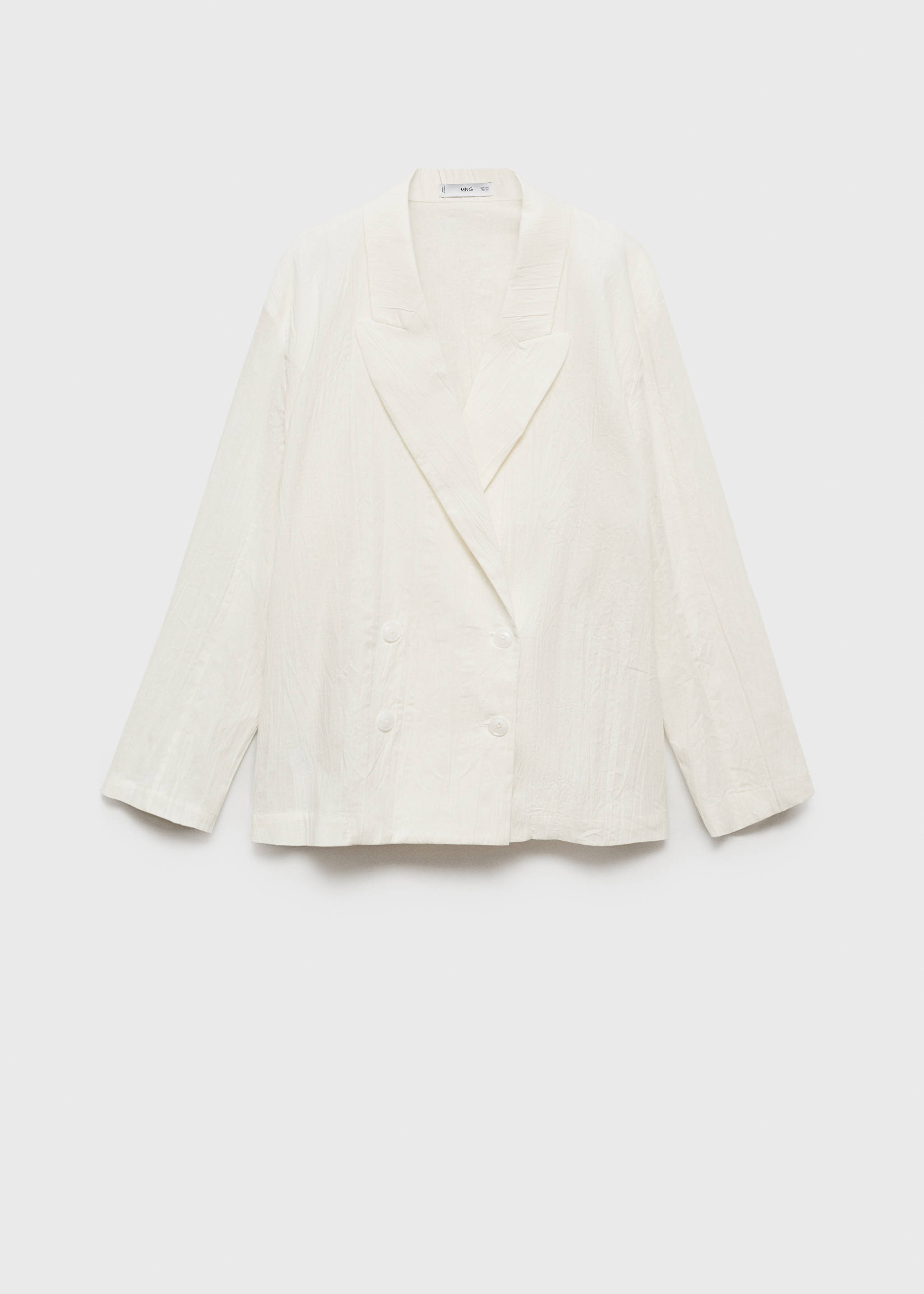 Blazer de costume effet froissé - Article sans modèle