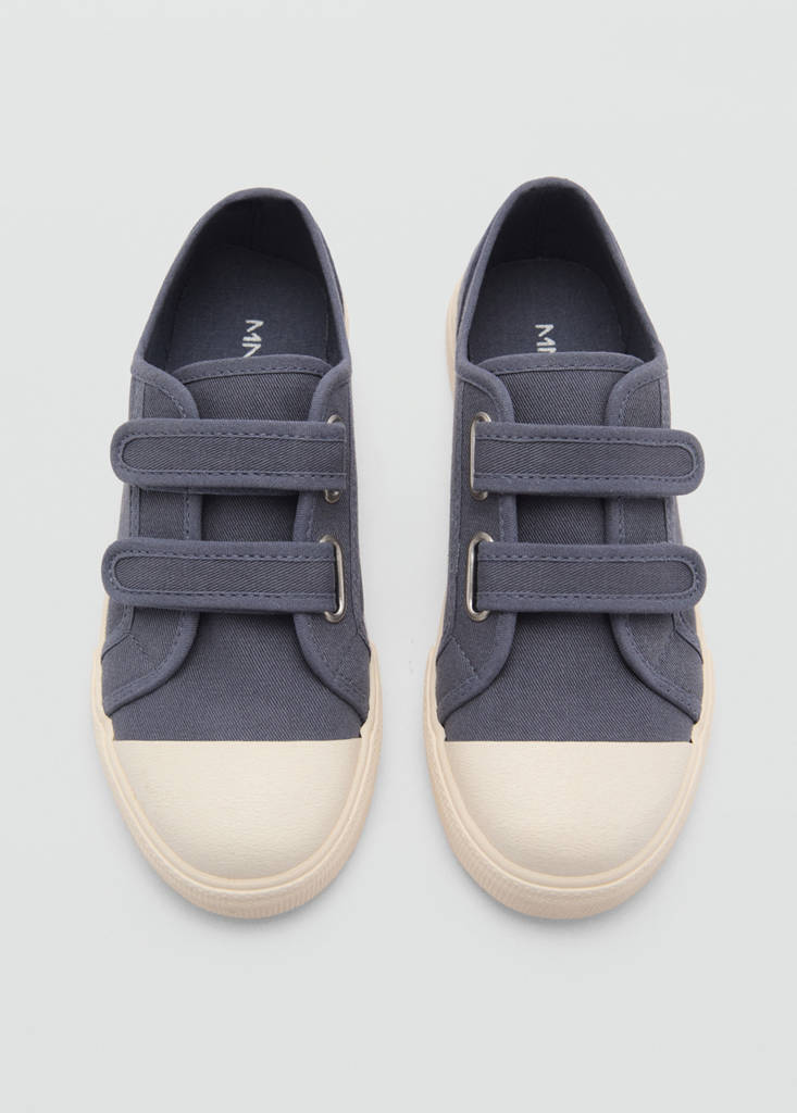 Velcro fastening straps sneakers — Blue