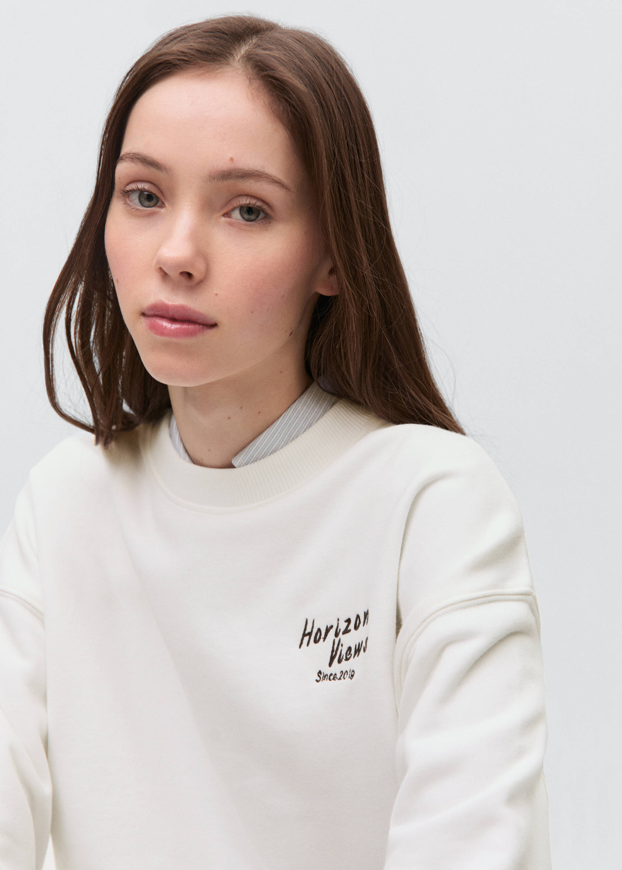 Printed cotton sweatshirt - Details of the article 1