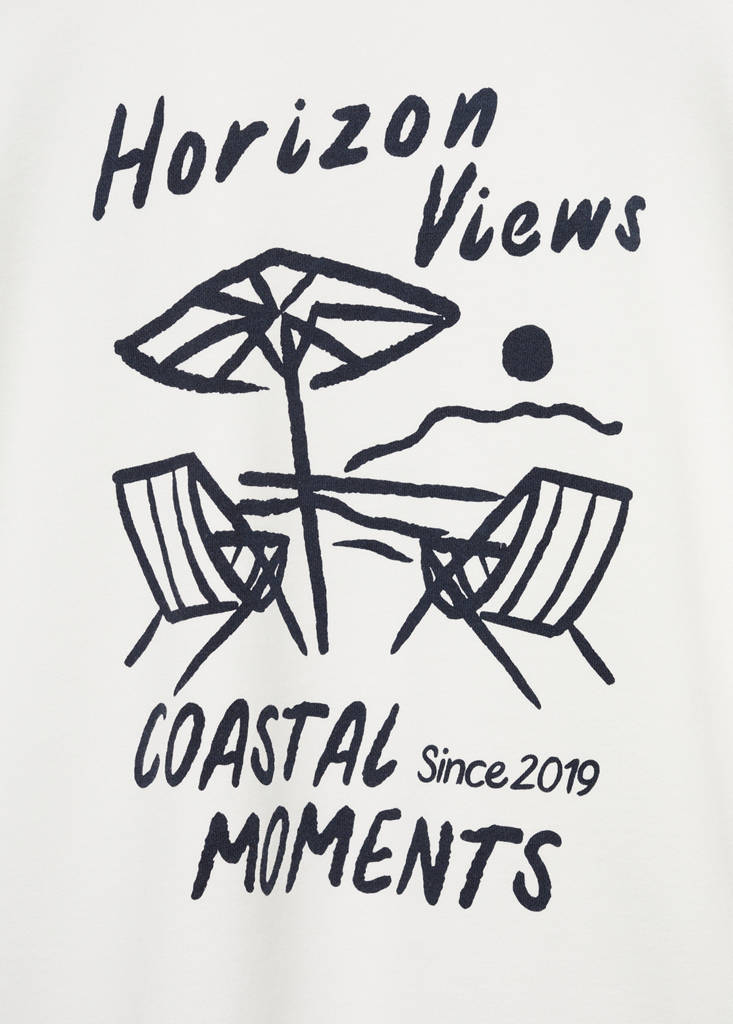 Printed cotton sweatshirt — Off White