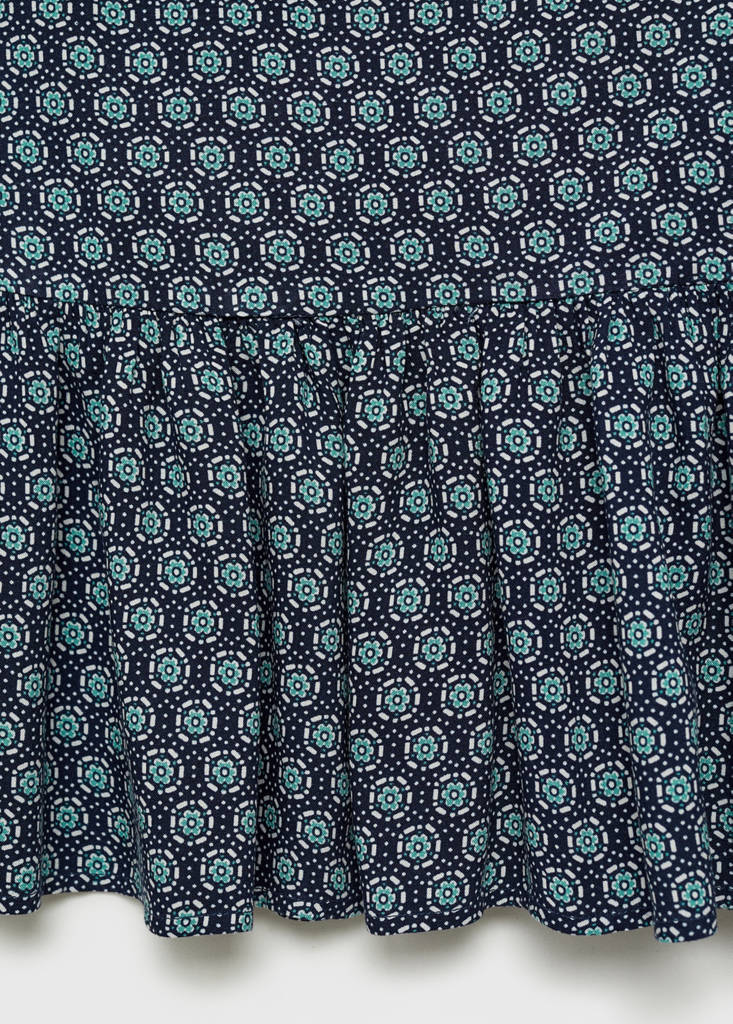 Fluted hem skirt — Dark Navy