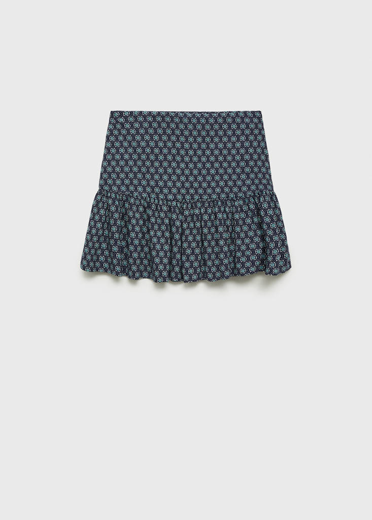 Fluted hem skirt — Dark Navy