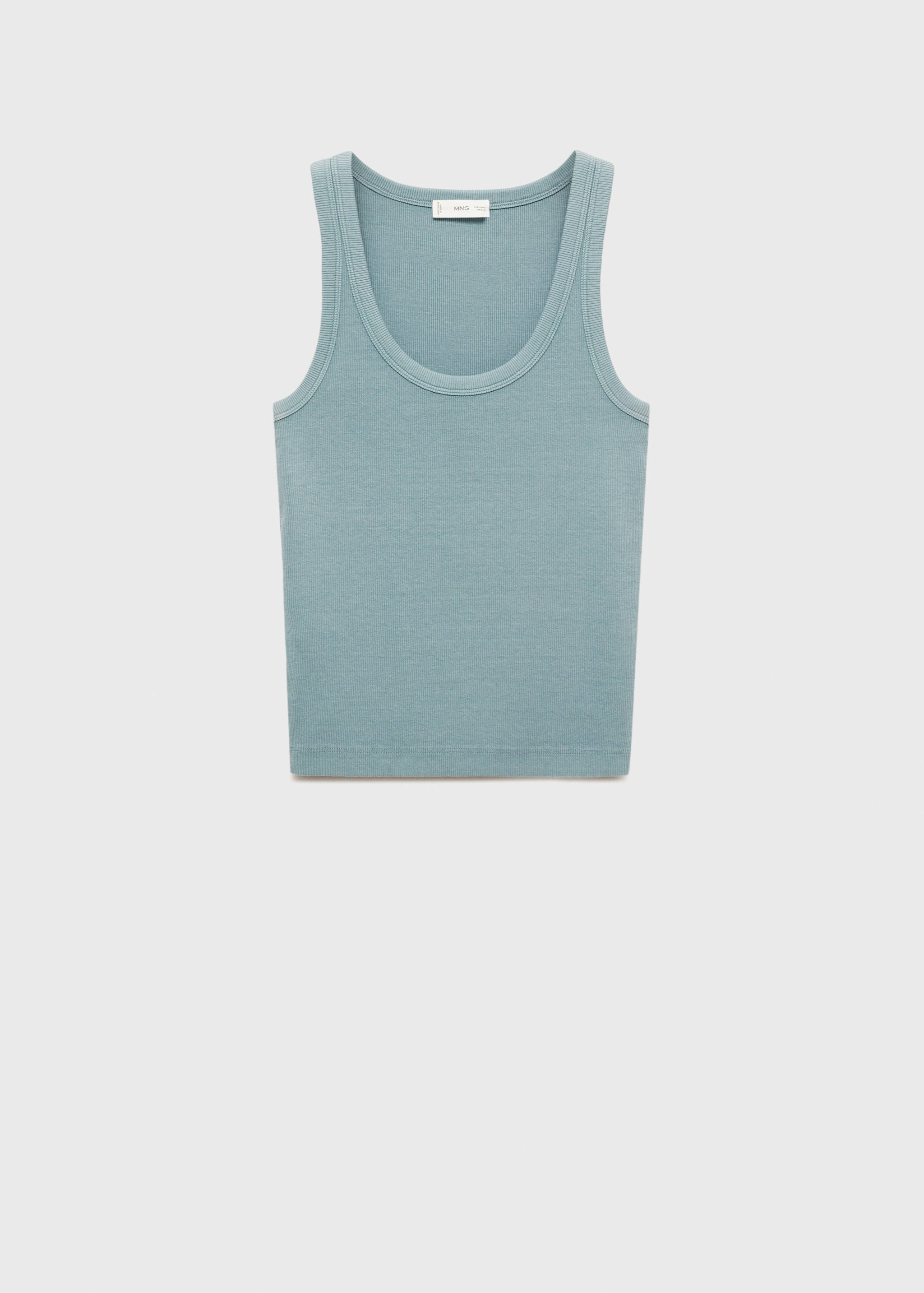 Ribbed knit top - Article without model