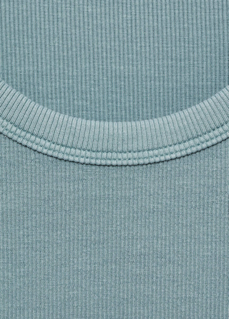 Ribbed top — Pastel Green