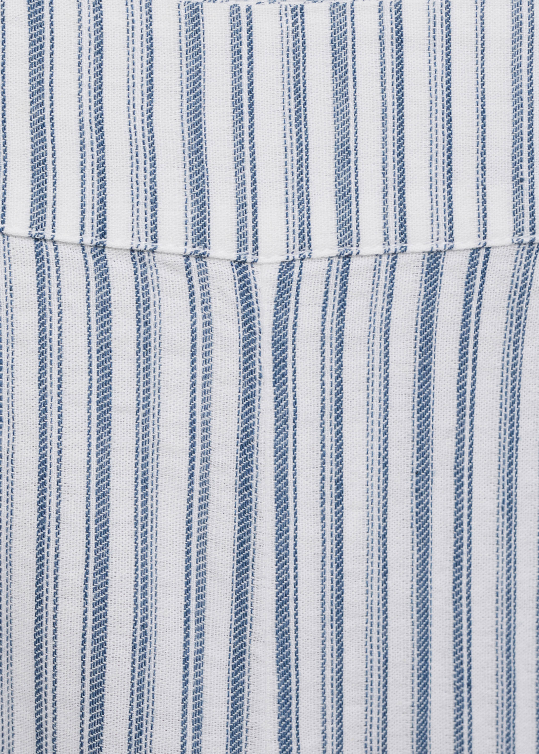 Striped cotton trousers - Details of the article 0