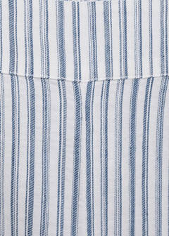 Striped cotton trousers — Sky Blue 9