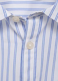 Striped cotton shirt — White 2