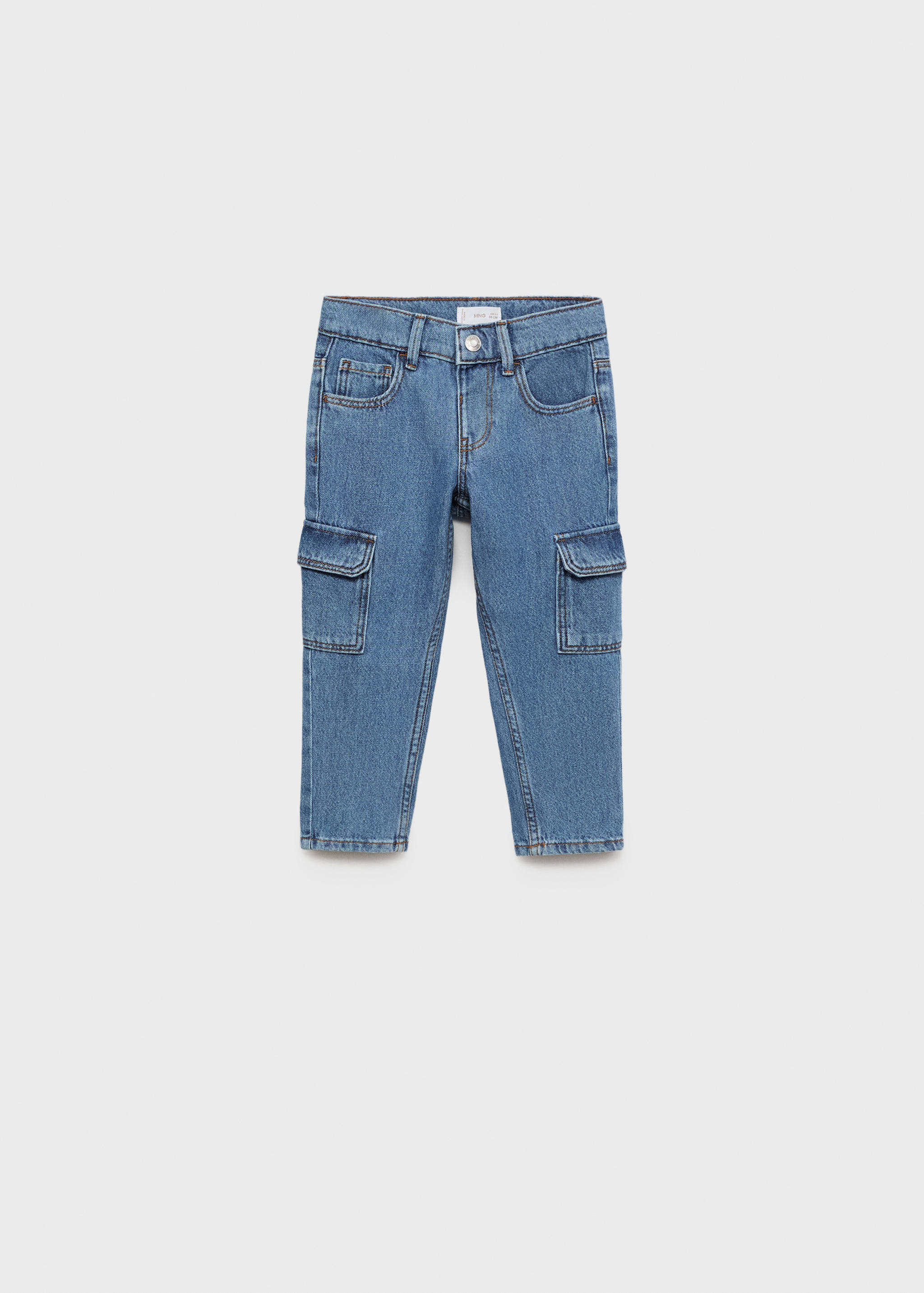 Jeans rectos estilo cargo - Artículo sin modelo