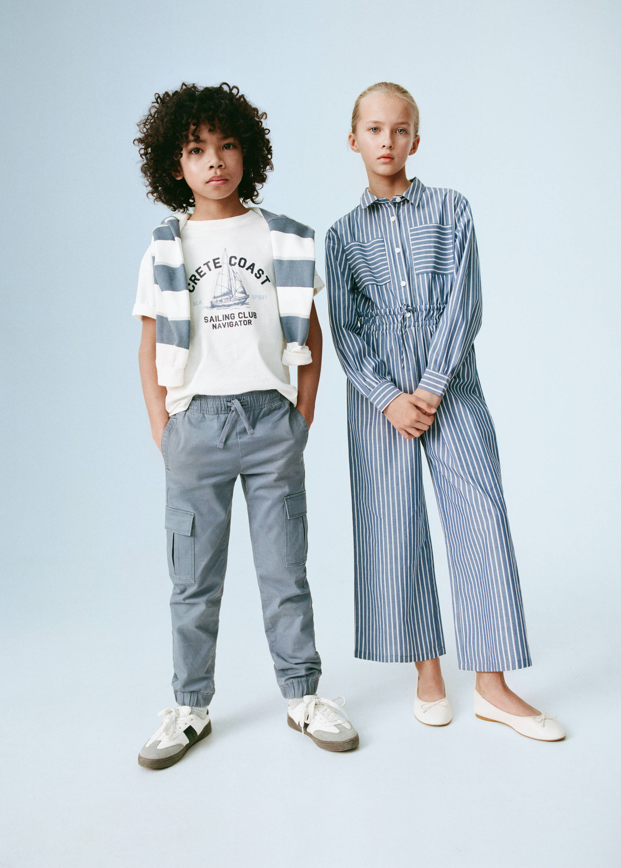 Striped long jumpsuit - Details of the article 5
