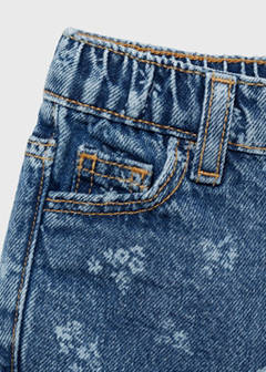Printed straight jeans — Medium Blue 5