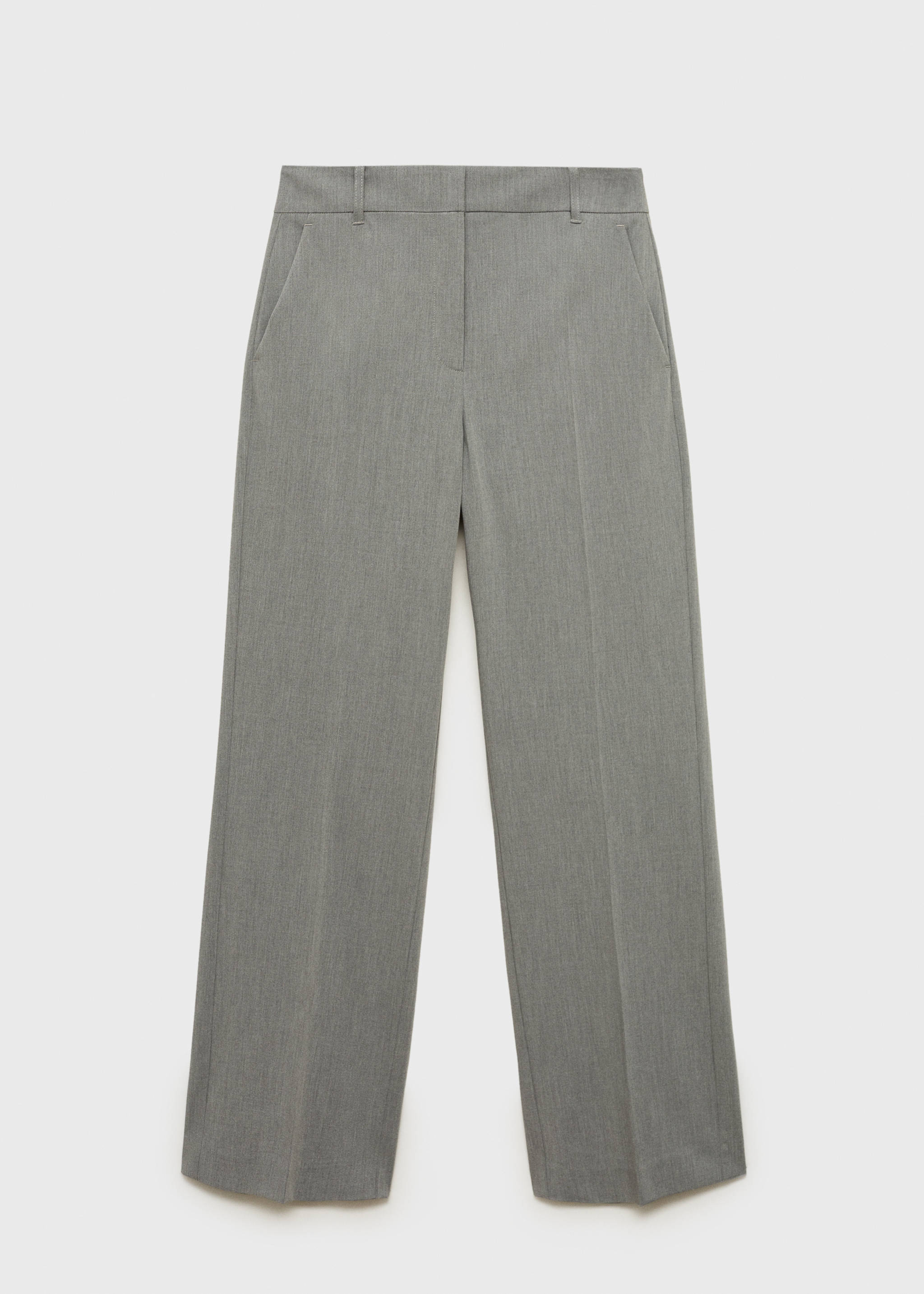Straight mid-rise trousers - Article without model