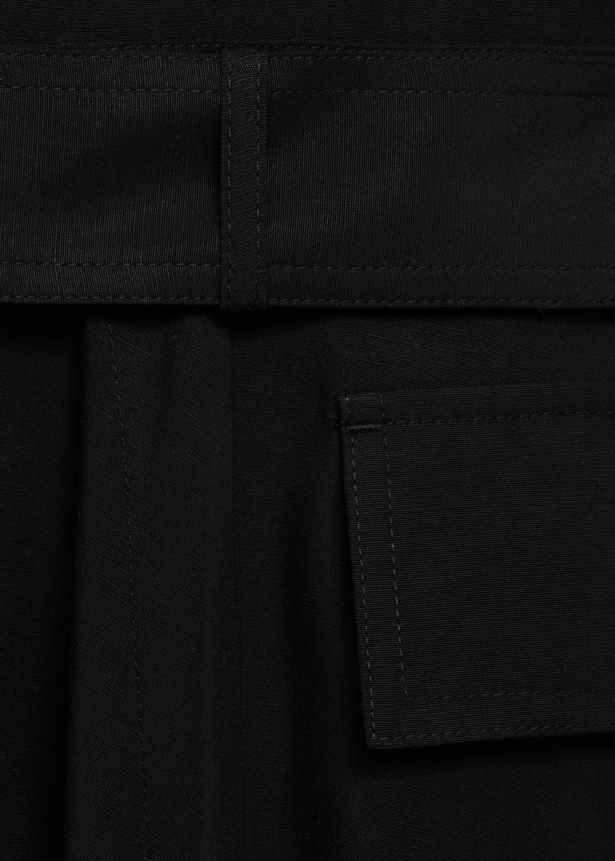 Vestido assimétrico com cinto - Pormenor do artigo 0