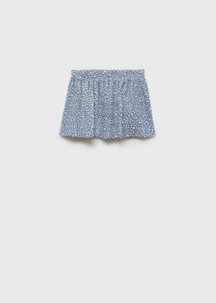 Floral print skirt — Blue
