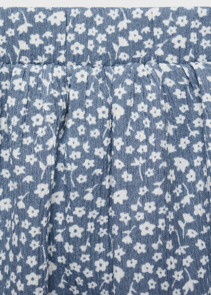 Floral print skirt — Blue