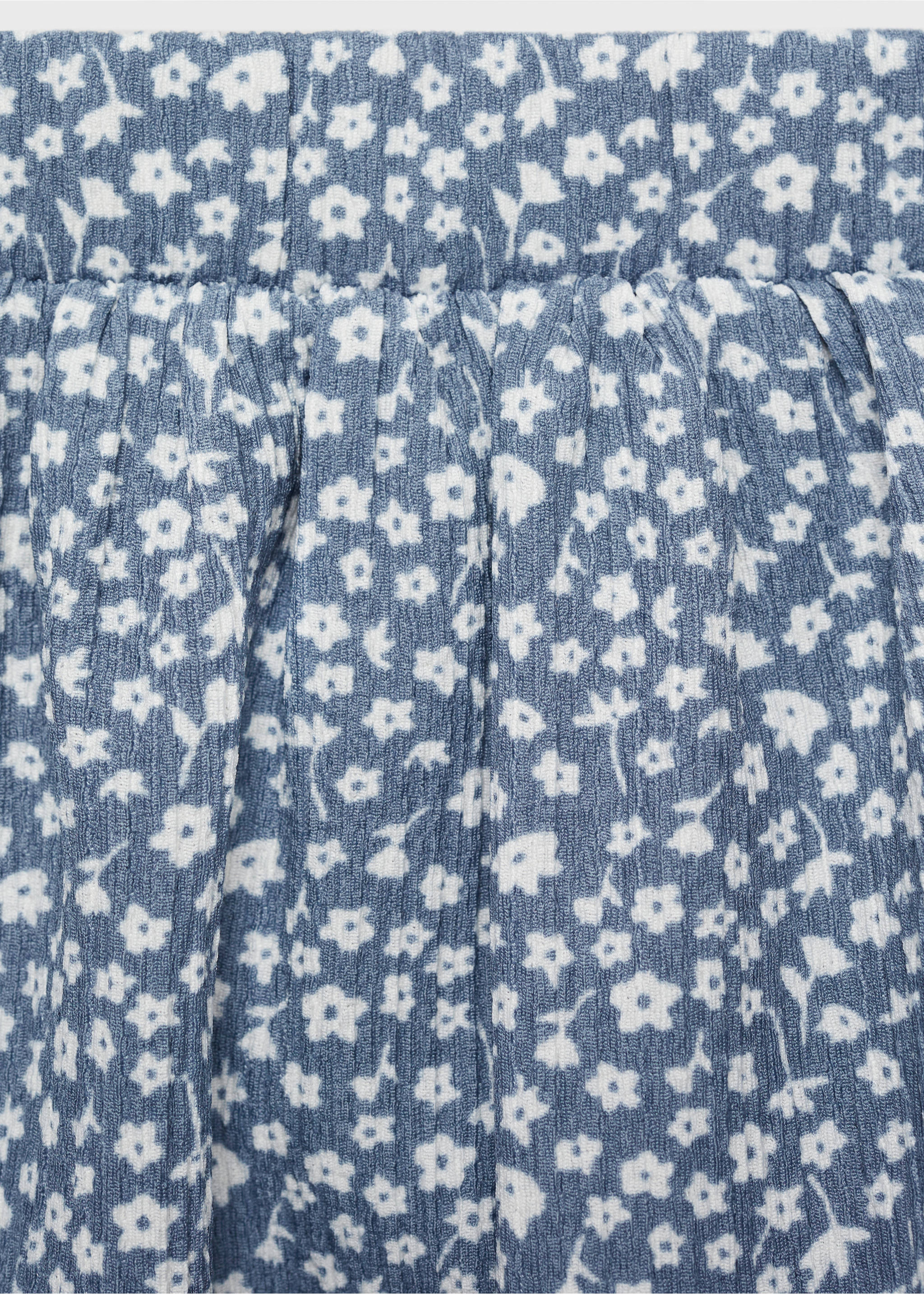 Falda estampado floral - Detalle del artículo 8, Azul. Ref: 87064803-00.