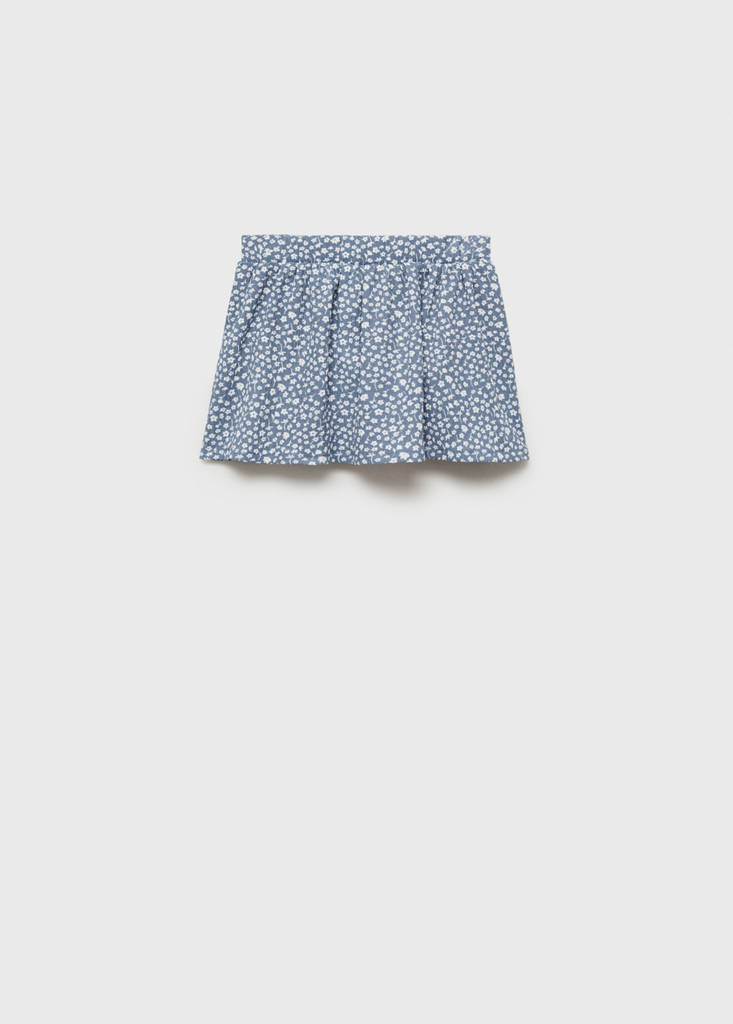 Floral print skirt — Blue