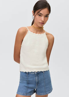Straight-fit denim shorts — Medium Blue 1