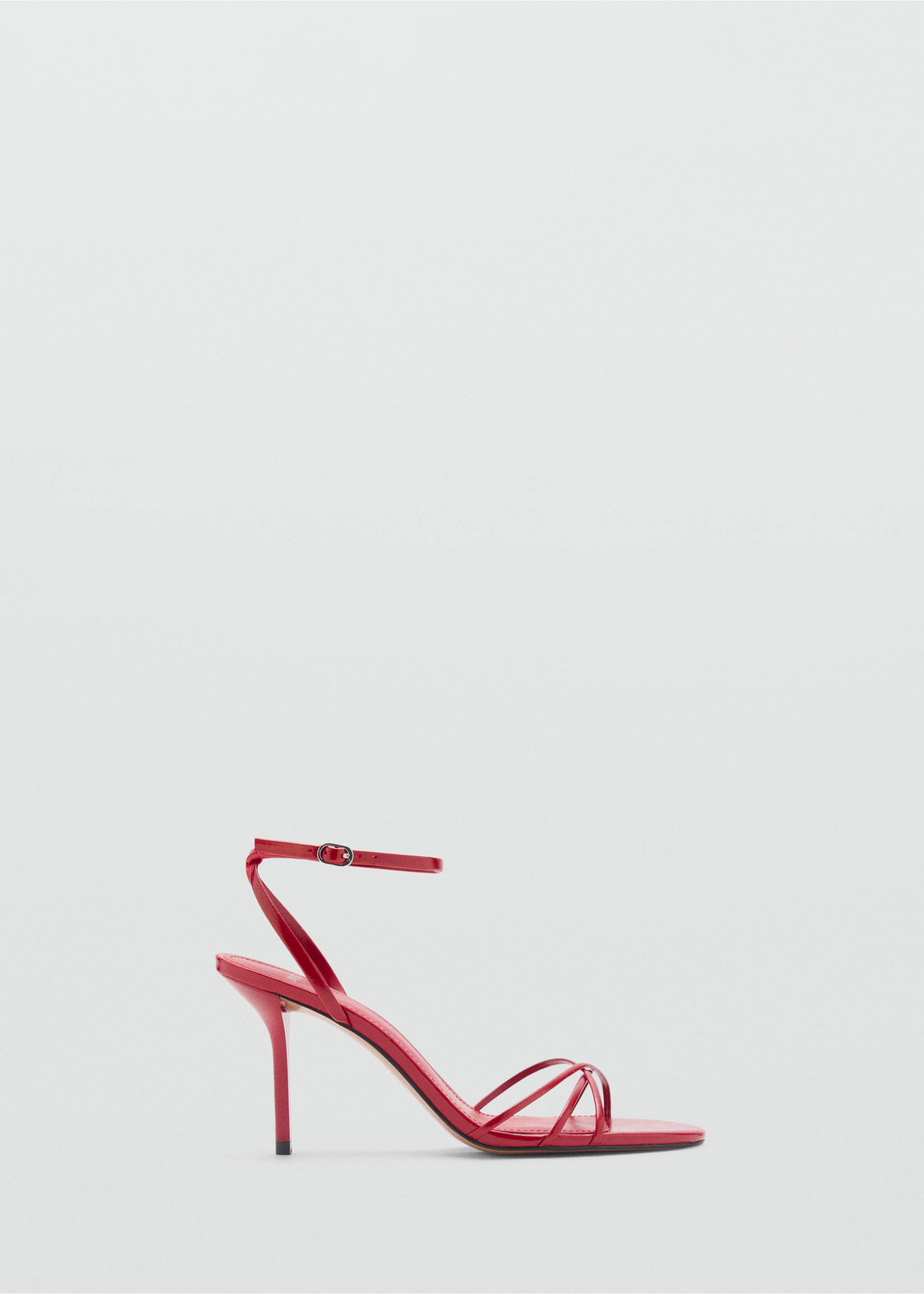 Strappy heeled sandals - Article without model, Red. Ref: 87064805-00.