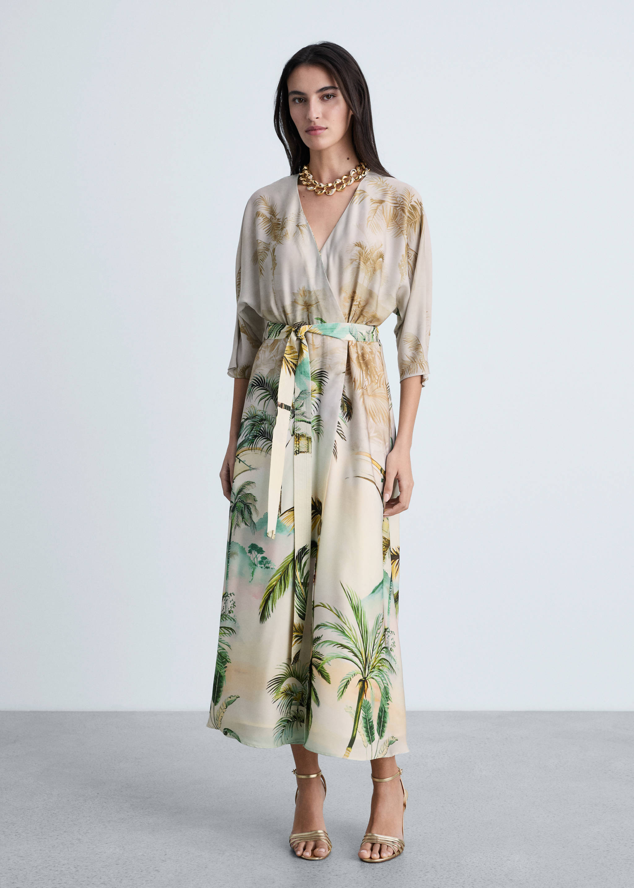 Crossover tropical dress - General plane