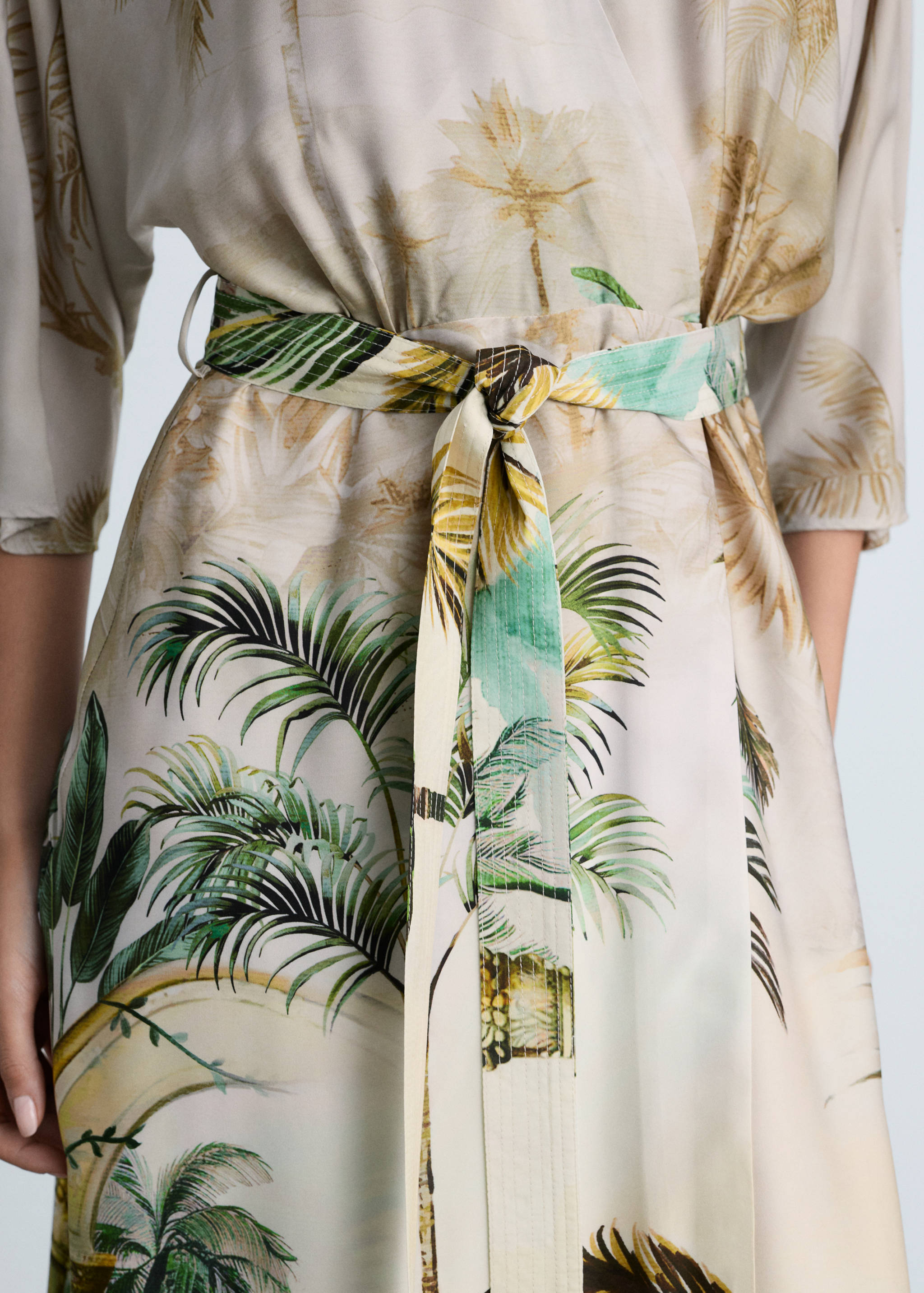 Crossover tropical dress - Details of the article 6