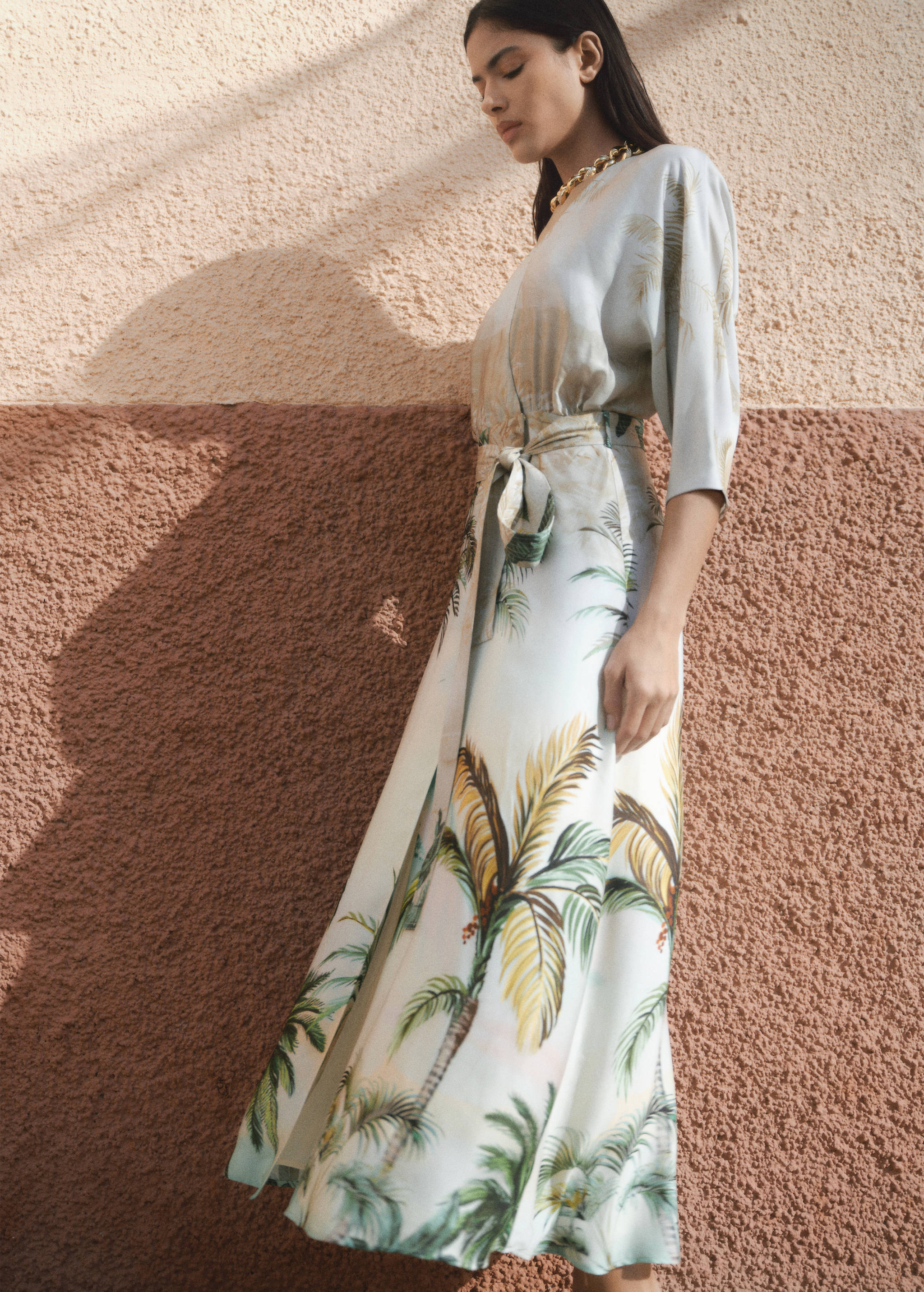 Crossover tropical dress - Details of the article 7