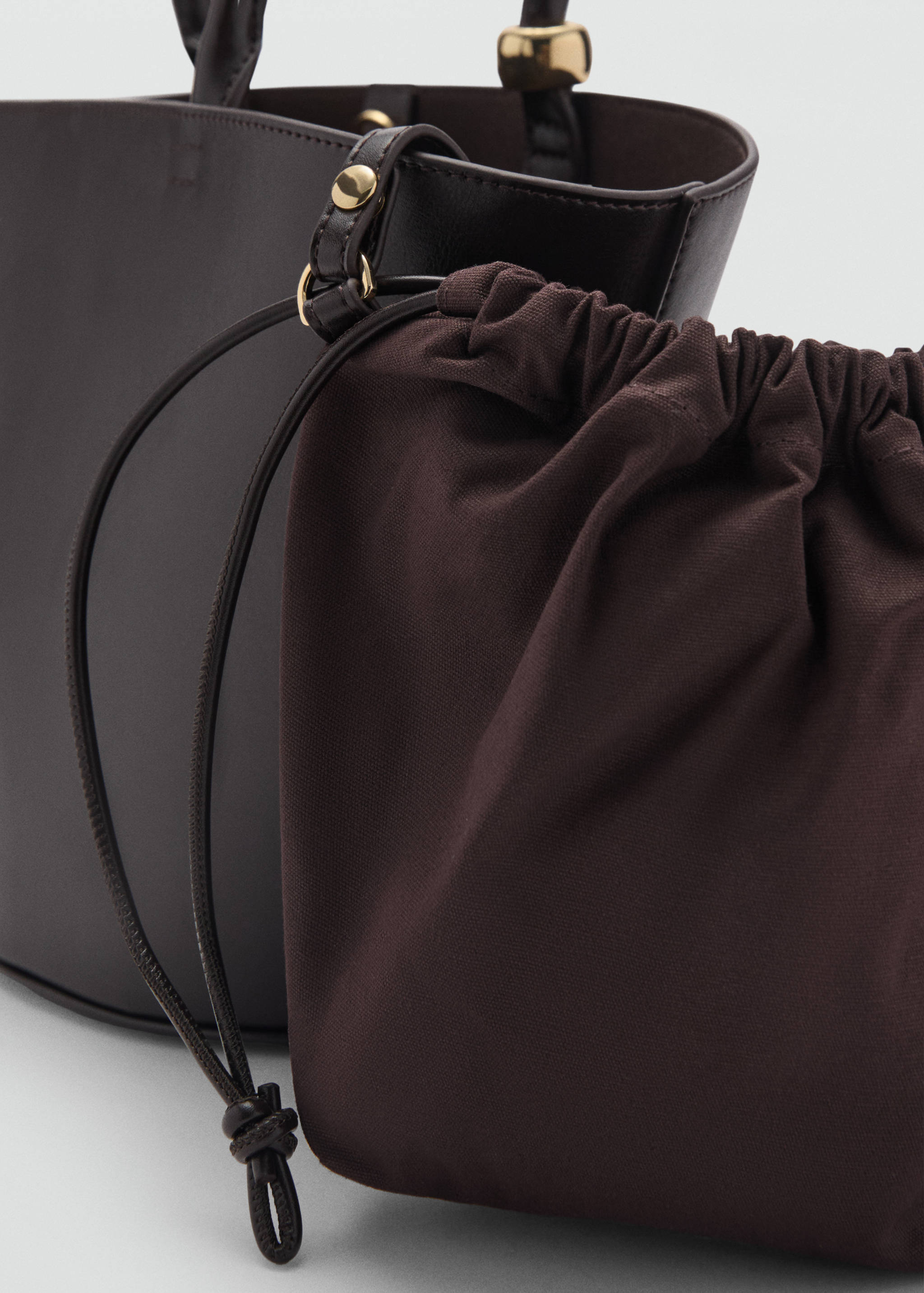 Shopper bag with metallic detail - Details of the article 2