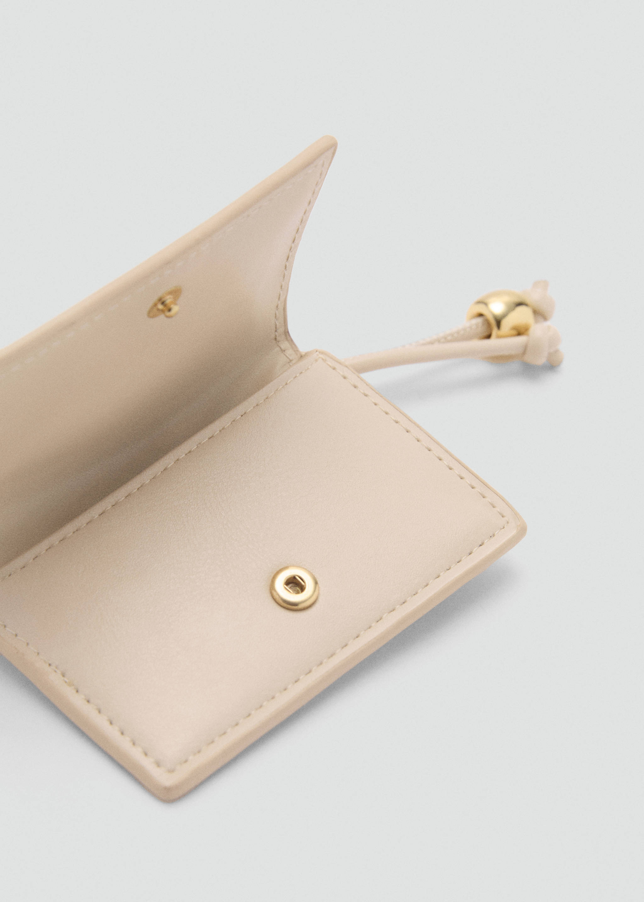 Faux-leather purse with bead detail - Details of the article 1