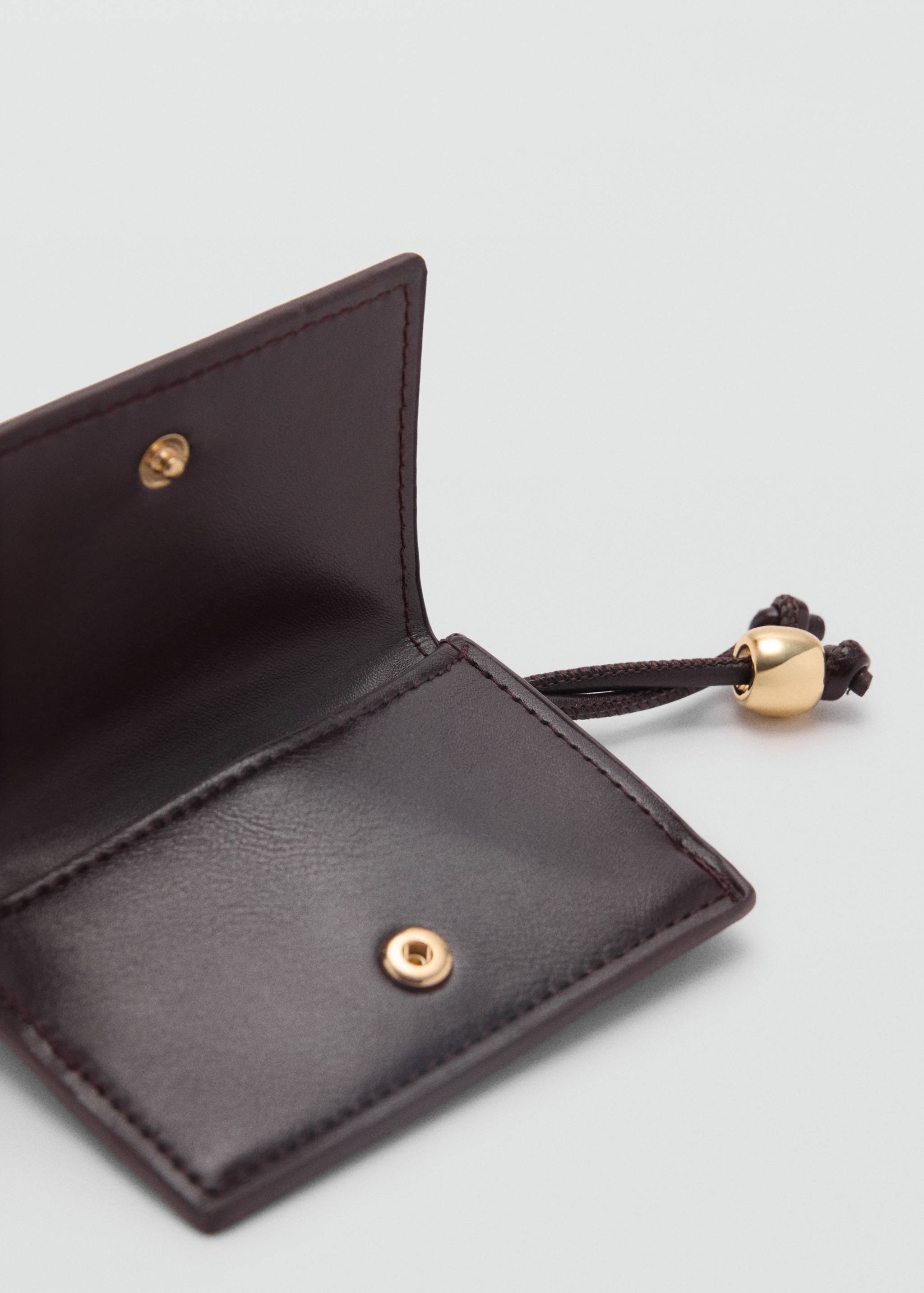 Faux-leather purse with bead detail - Details of the article 1
