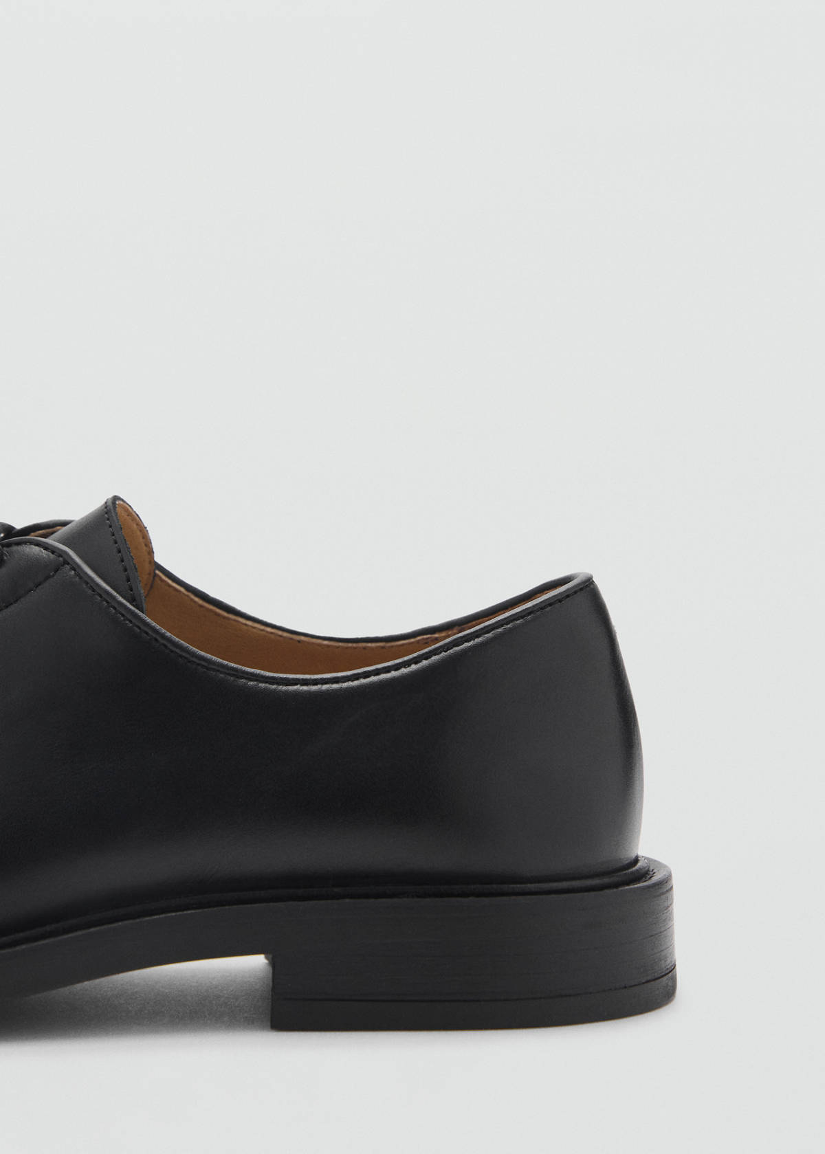 Leather suit shoes — Black