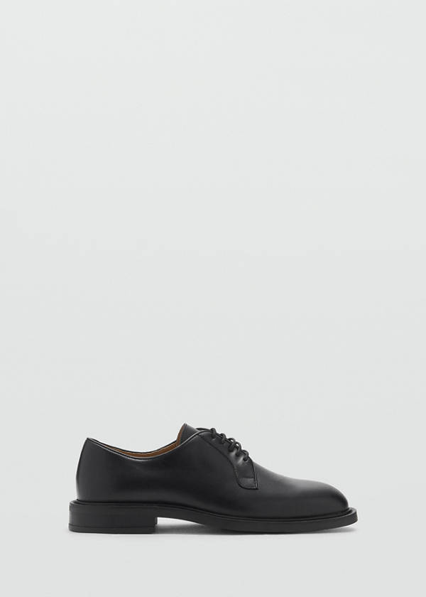 Leather suit shoes — Black