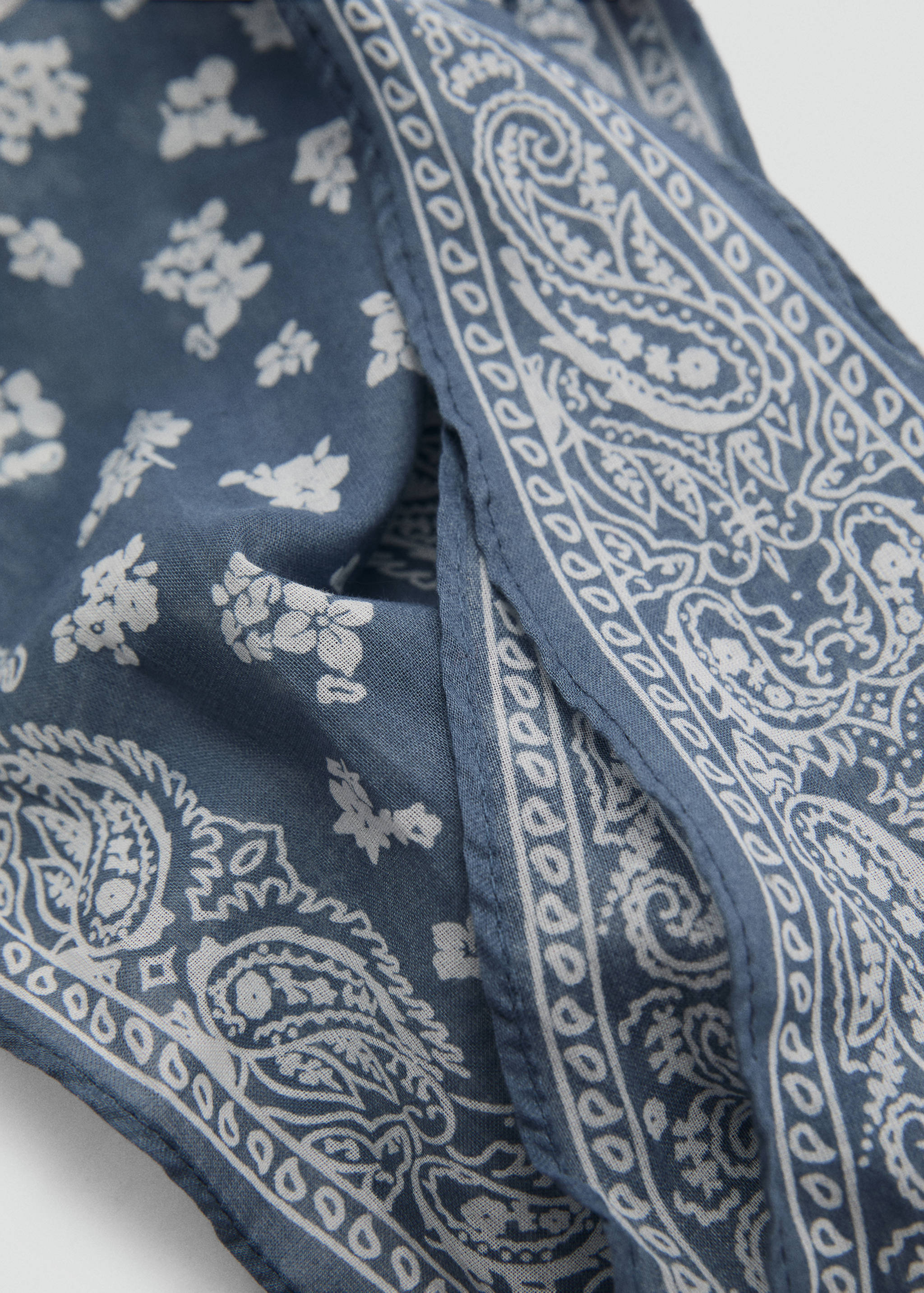 Printed bandana scarf - Medium plane
