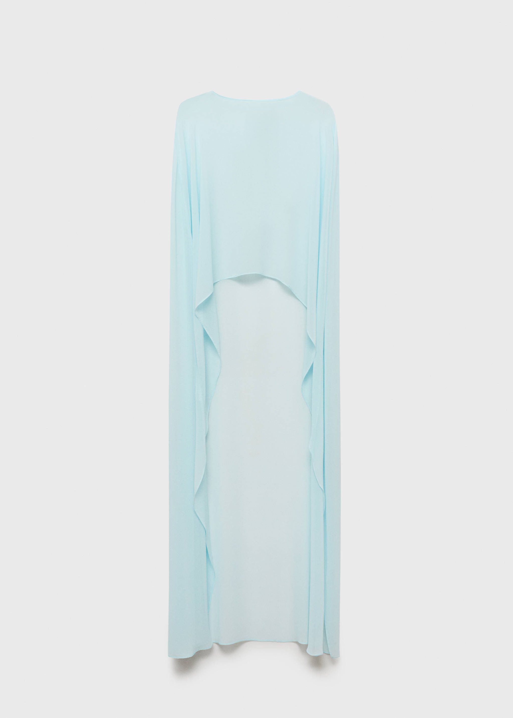Long semi-transparent cape - Article without model