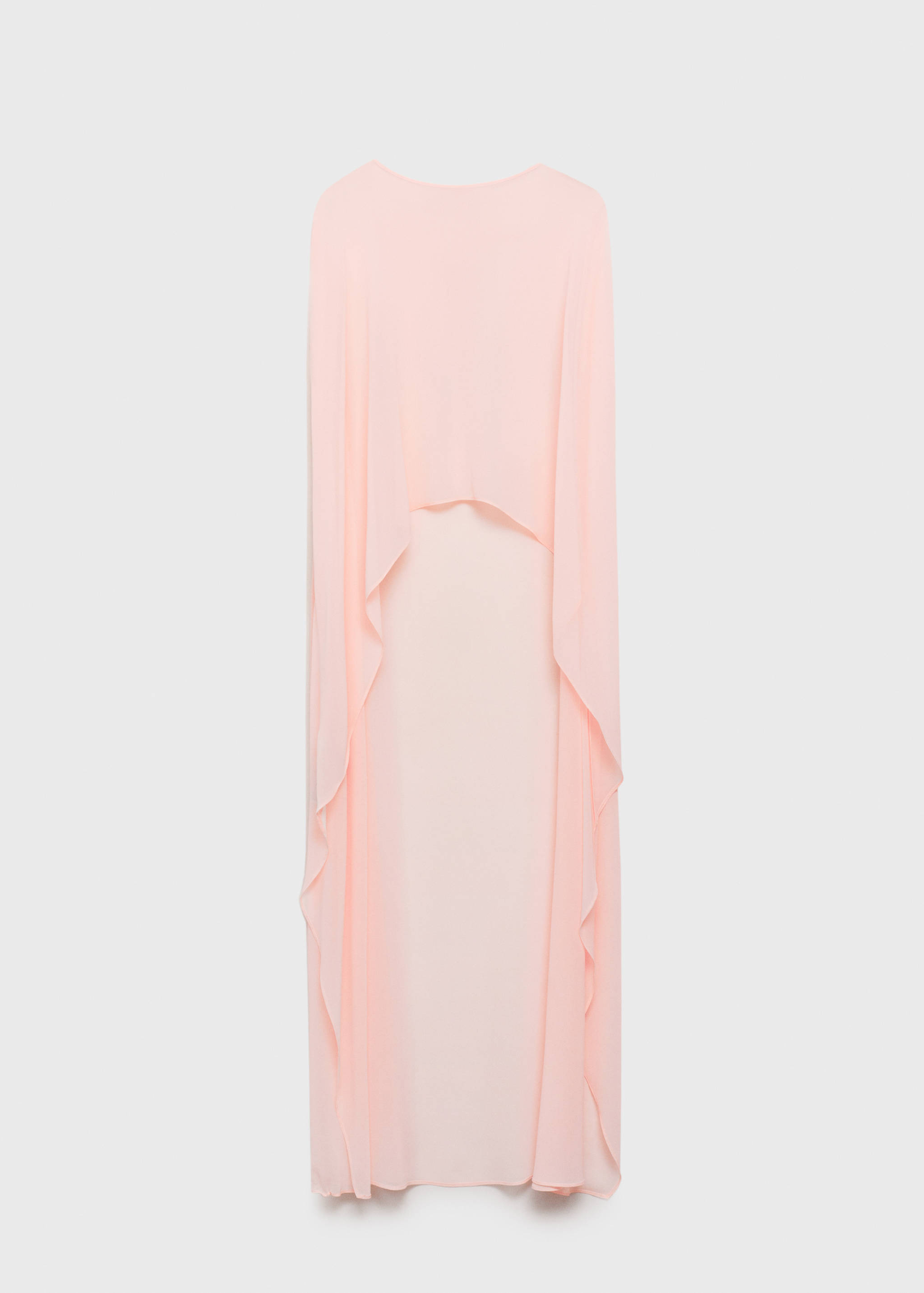 Long semi-transparent cape - Article without model