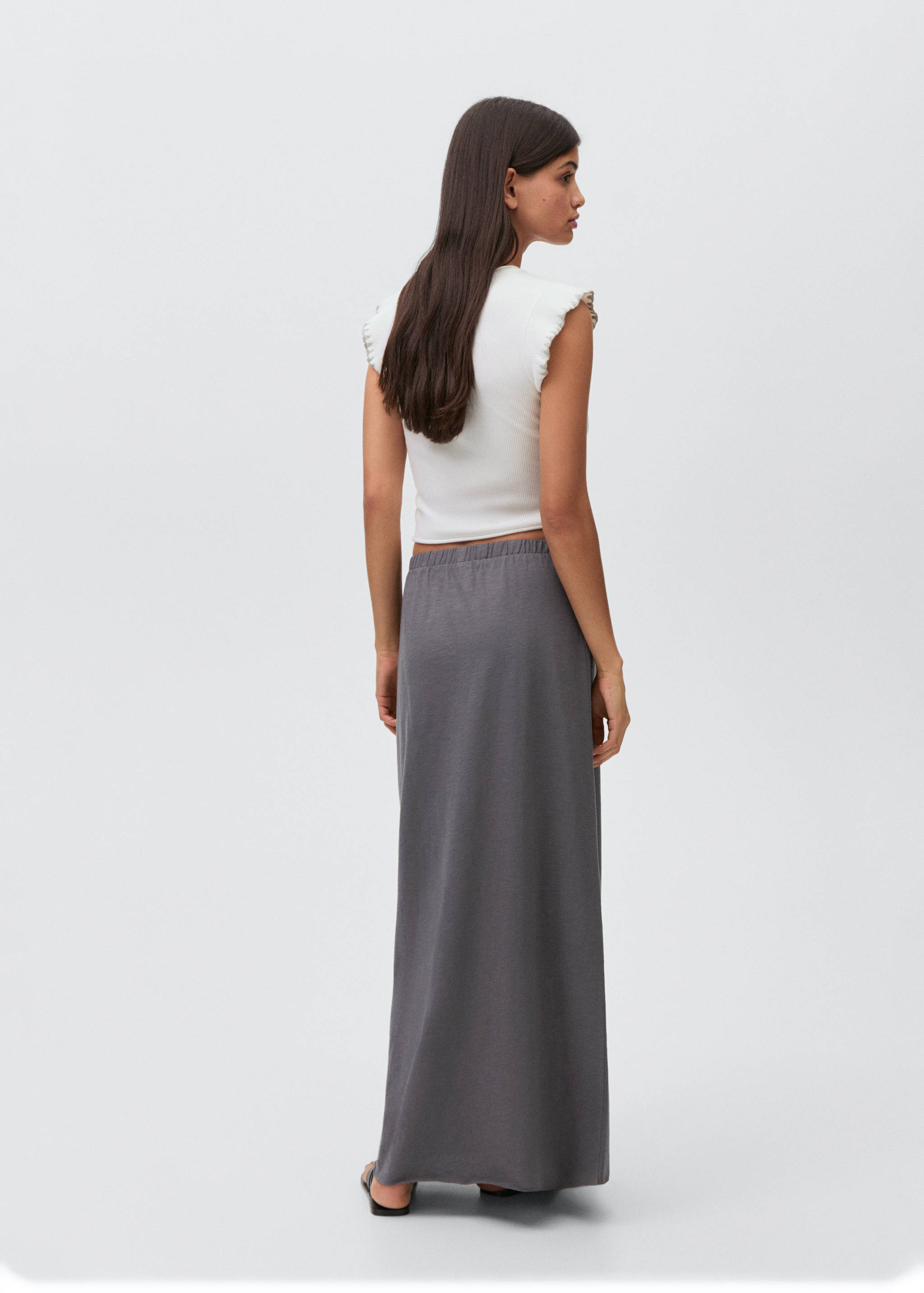 Jupe longue maille - Verso de l’article