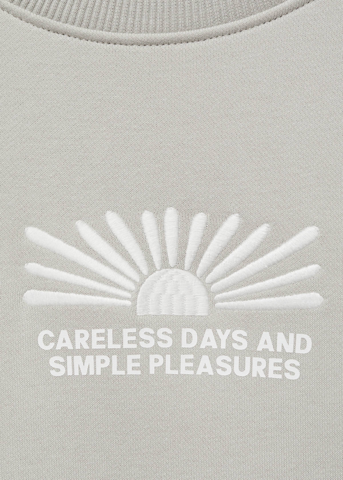 Printed cotton sweatshirt — Grey