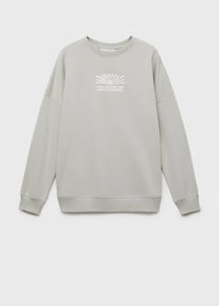 Printed cotton sweatshirt — Grey 3