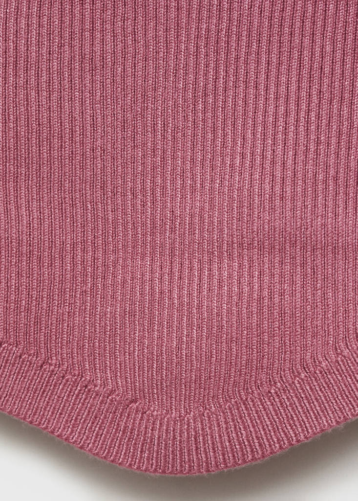 Ribbed halter-neck top — Pale Pink