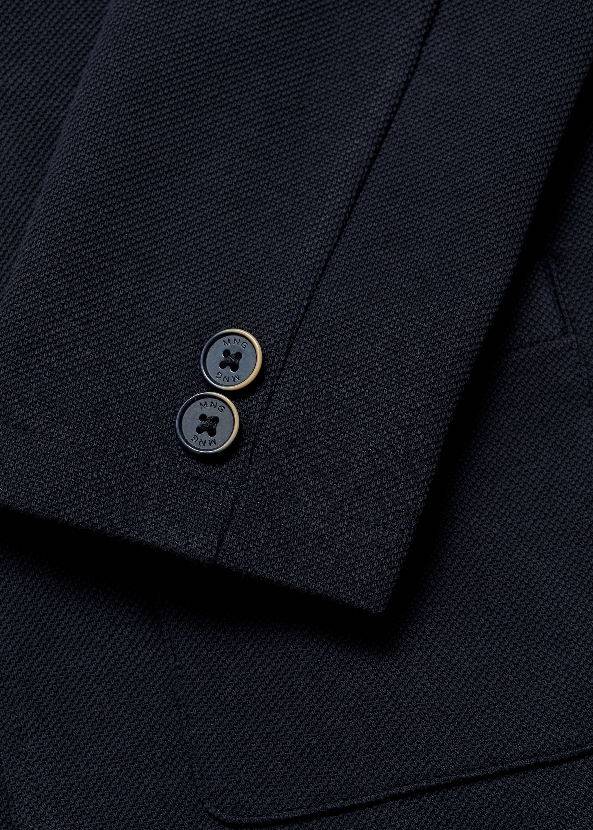 Трикотажный пиджак с карманами - Деталь изделия 0