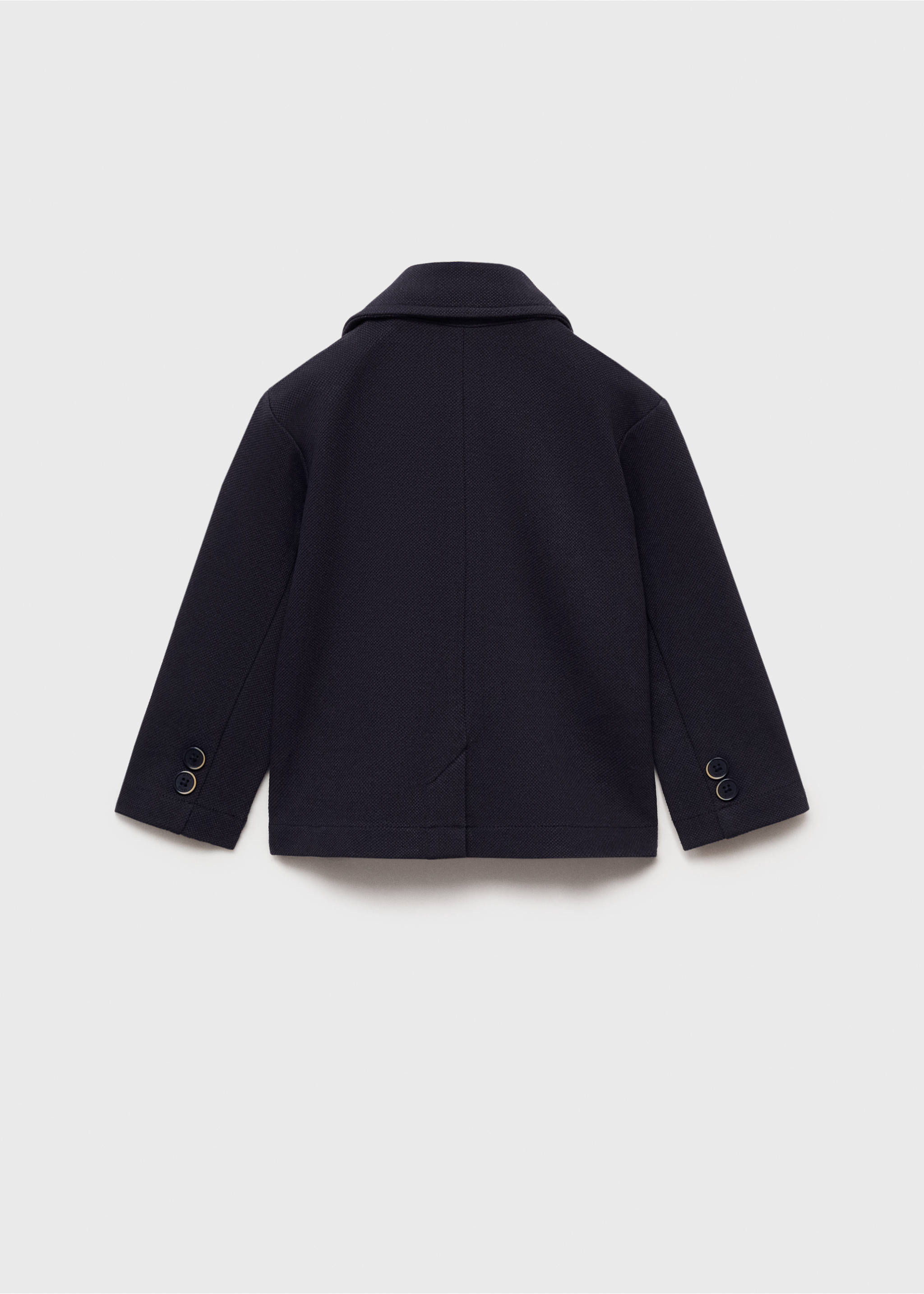 Veste costume boutons - Verso de l’article, Bleu marine foncé. Ref: 87065733-00.