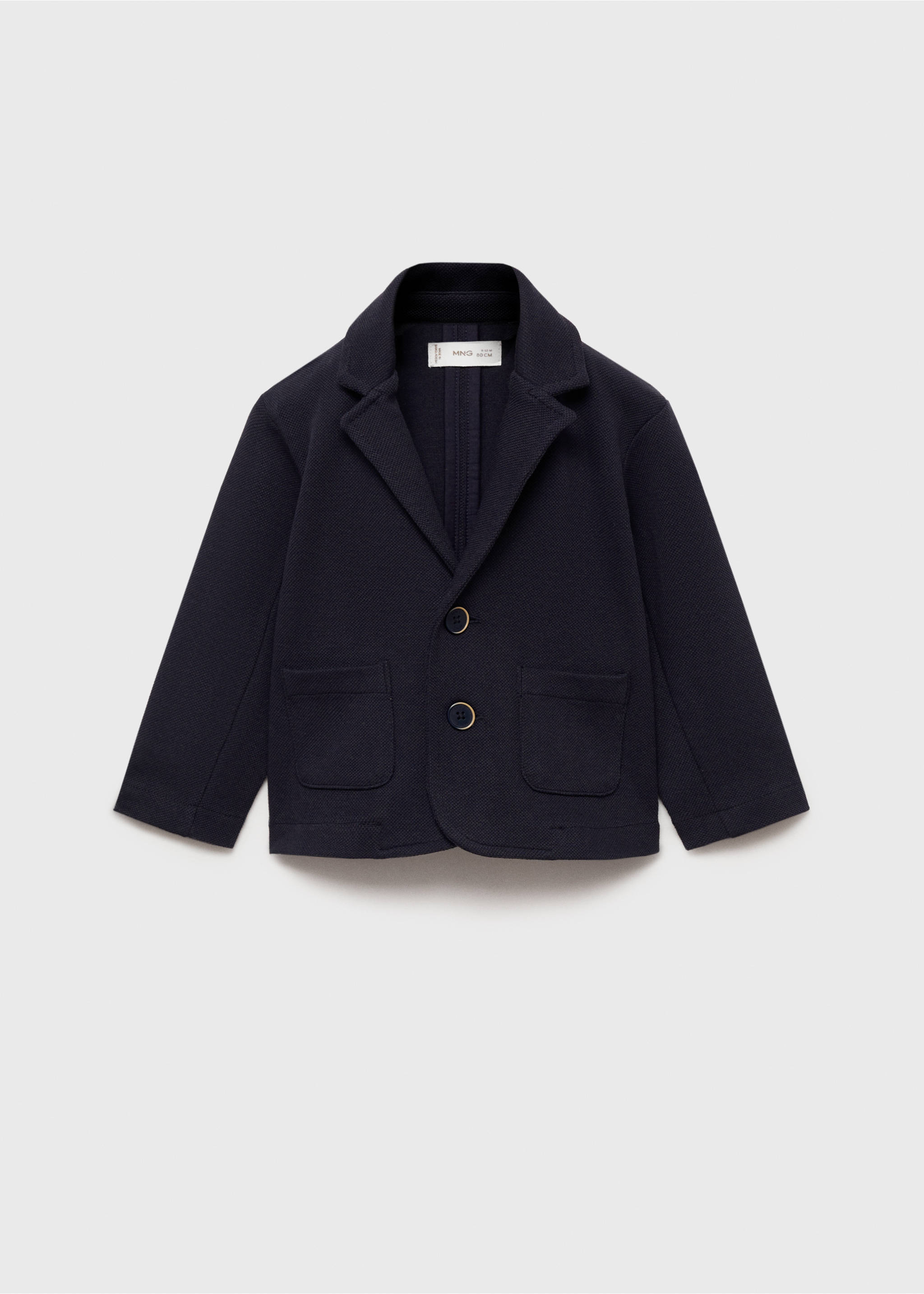 Veste costume boutons - Article sans modèle, Bleu marine foncé. Ref: 87065733-00.