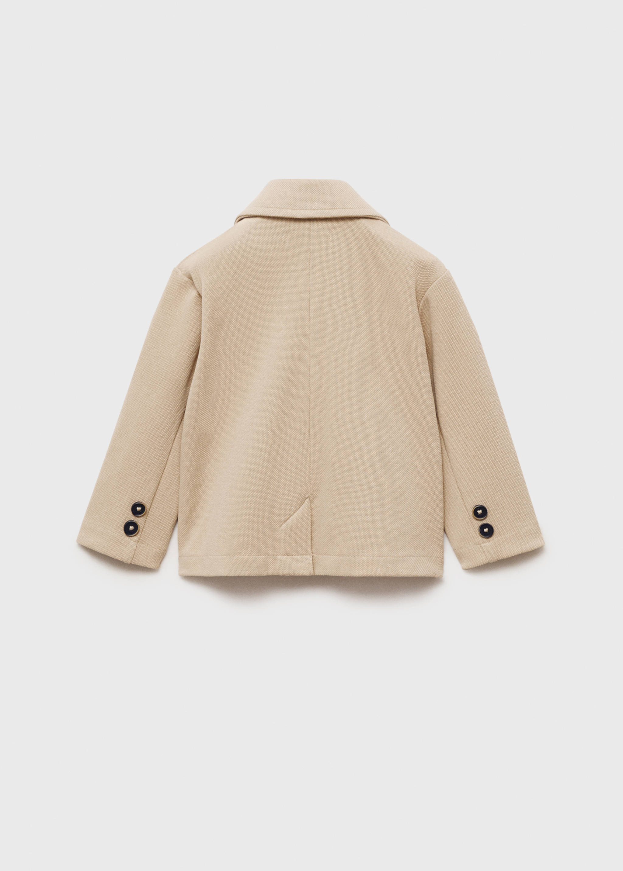 Cotton-blend piqué blazer - Reverse of the article