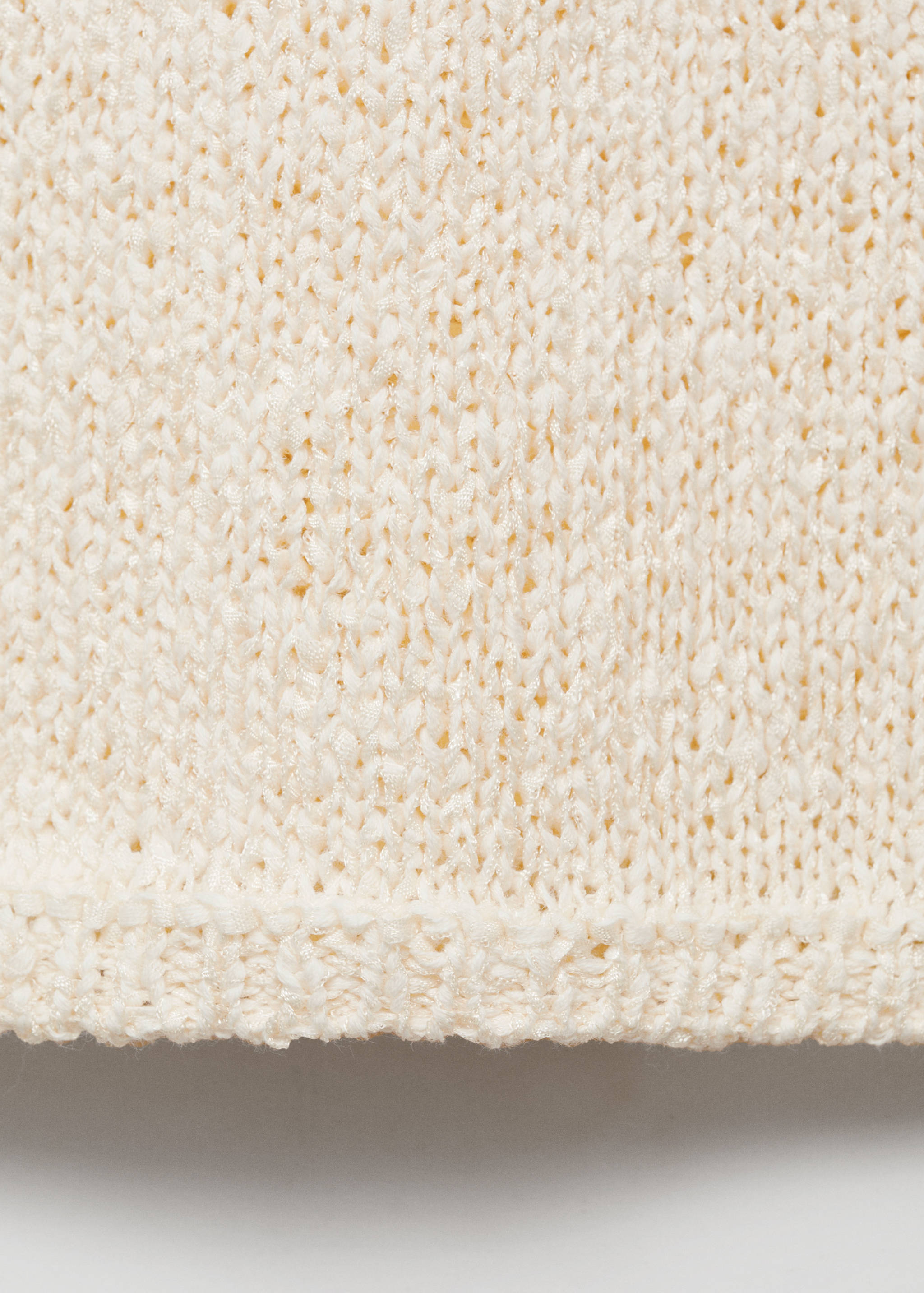 Round-neck crochet sweater - Details of the article 0