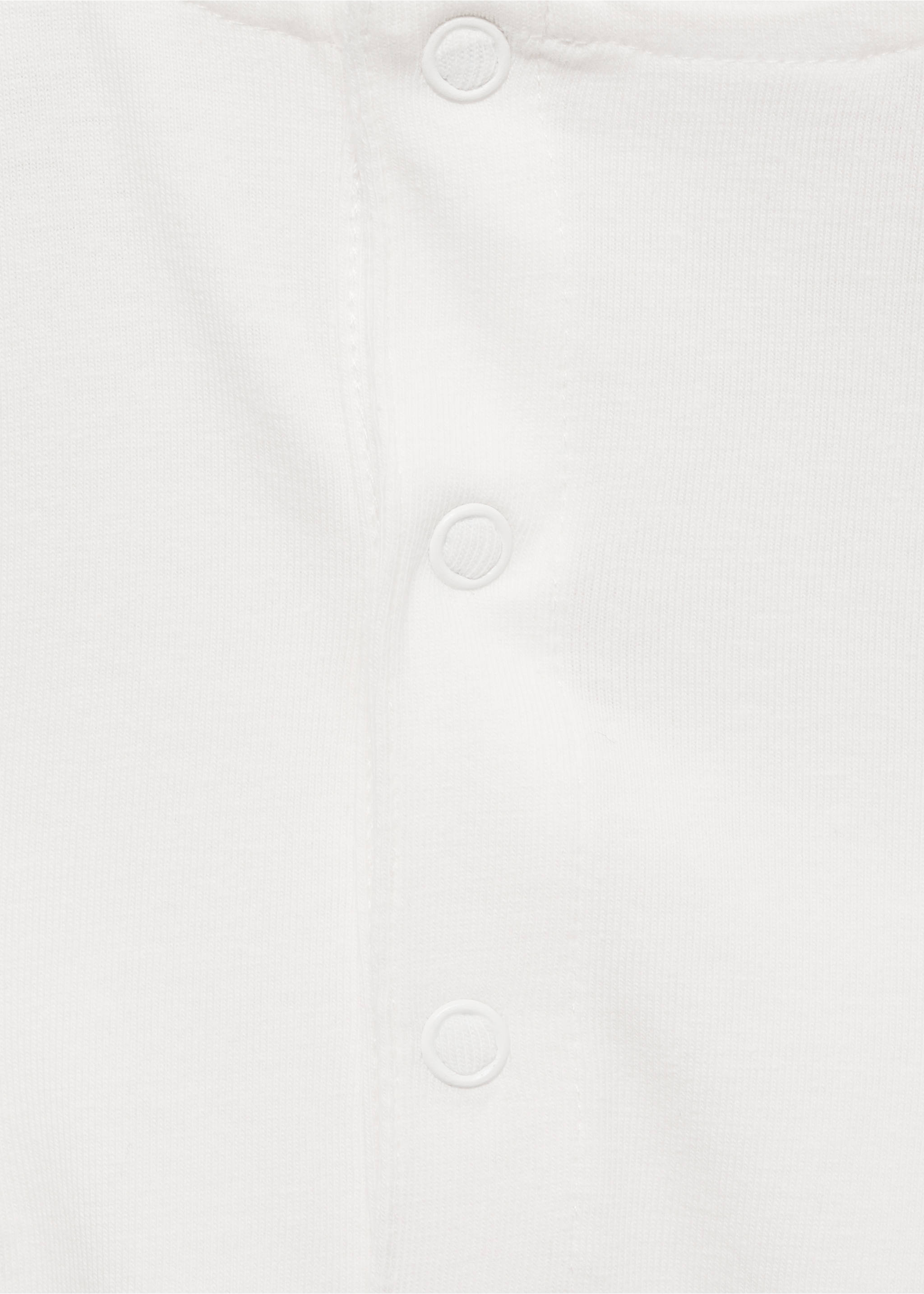 Ruffled cotton body - Details of the article 0, Off White. Ref: 87065738-00.