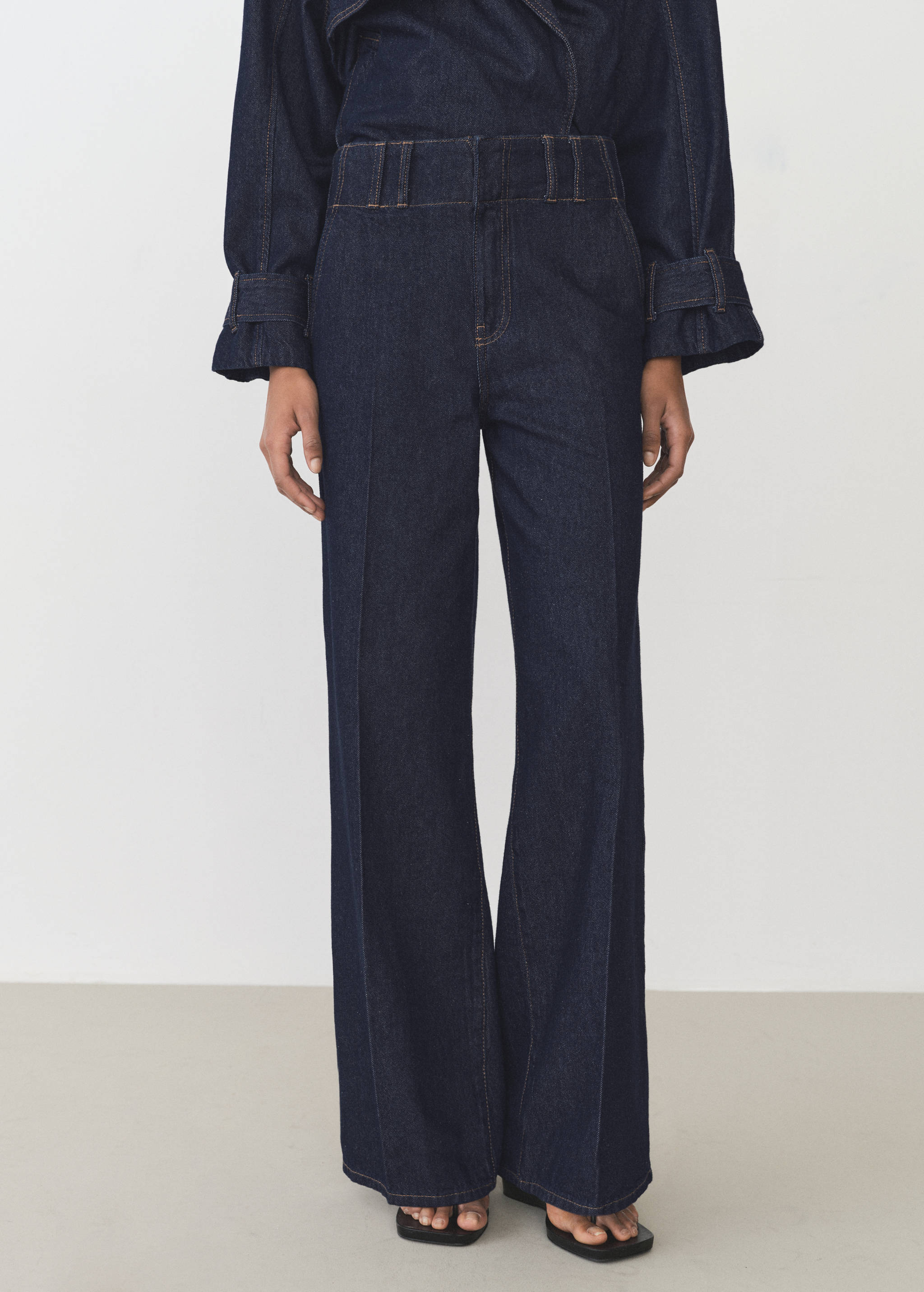 Mango Wideleg pantolon görsel 8