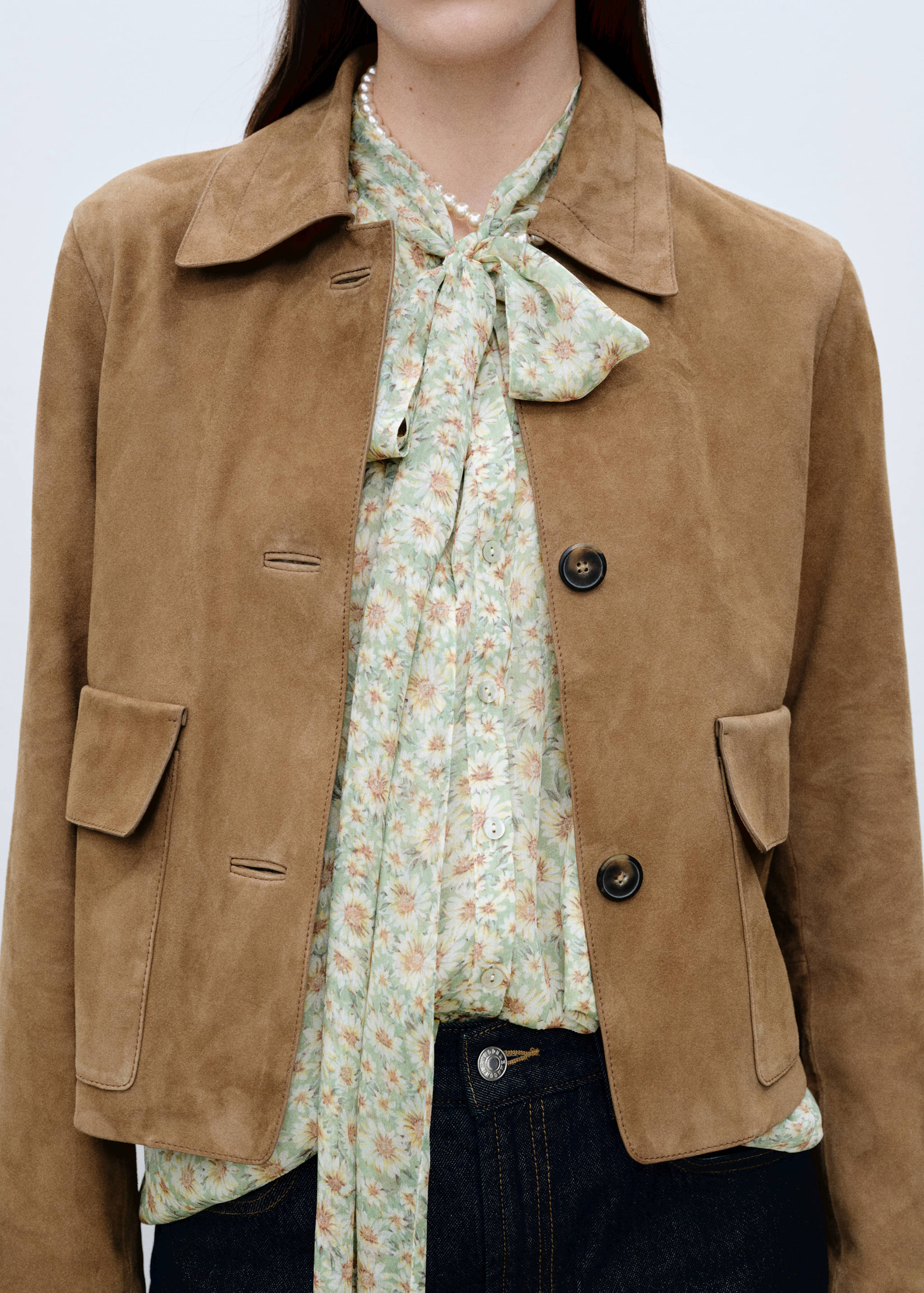 Floral tie blouse - Details of the article 6