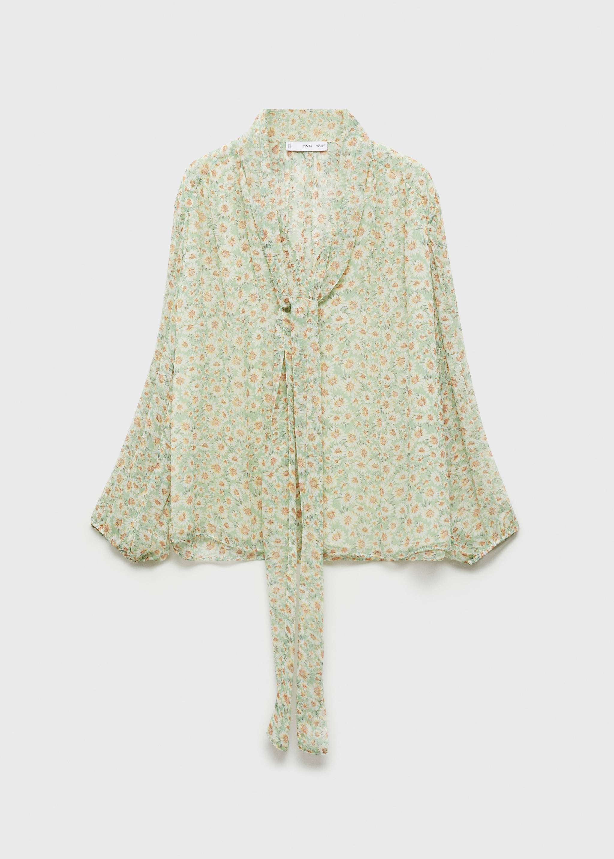 Floral tie blouse - Article without model